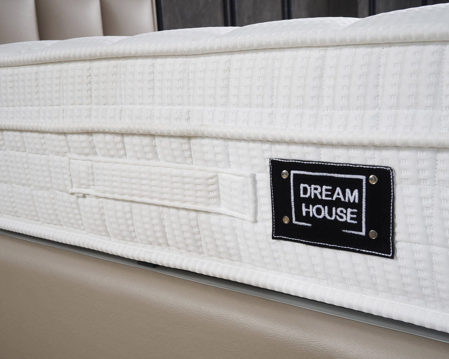 Dreamhouse Boxspring met opbergruimte Miami Kunstleer Taupe