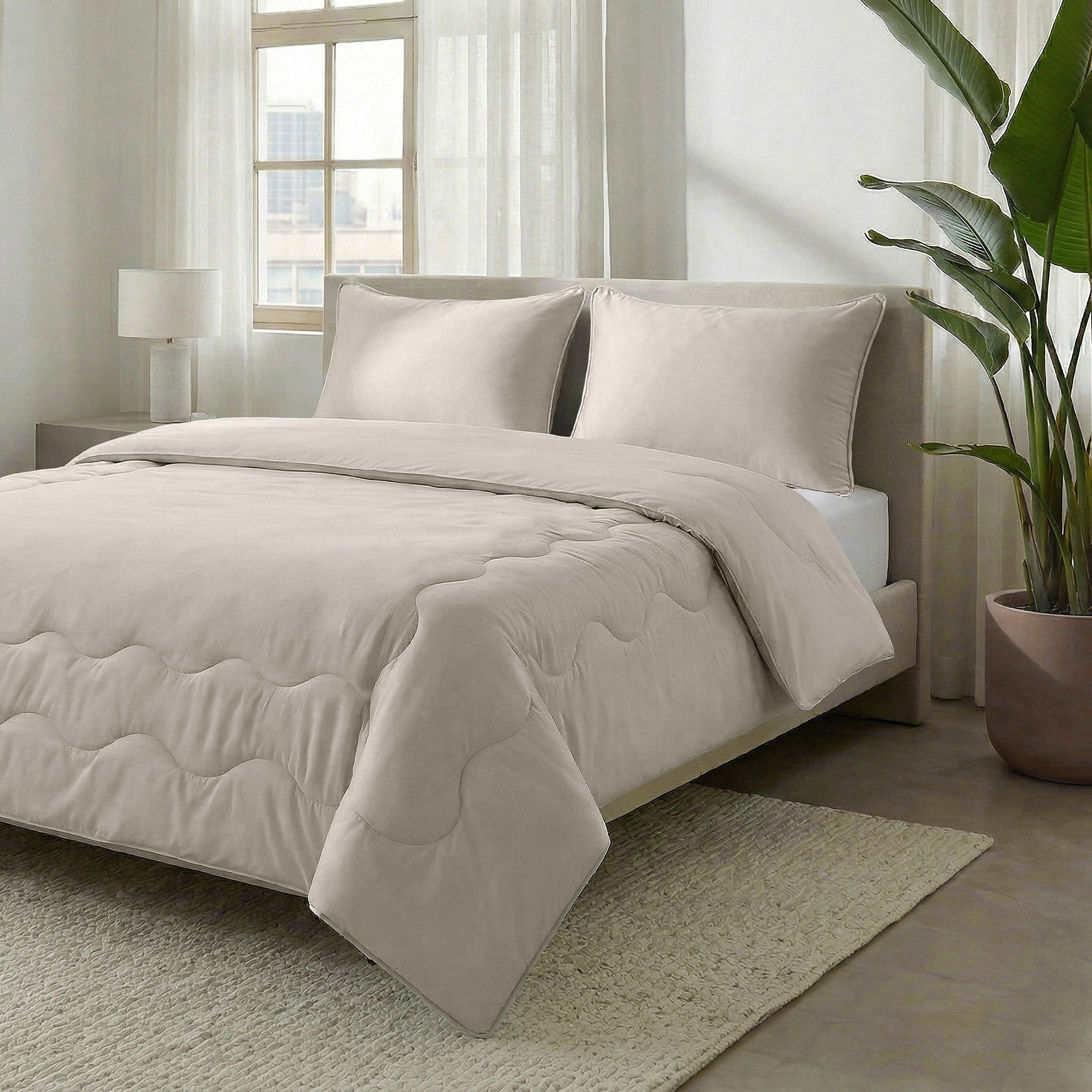 Dreamhouse Dekbed - Verkoelend - Taupe - Voor de zomer + Kussenslopen