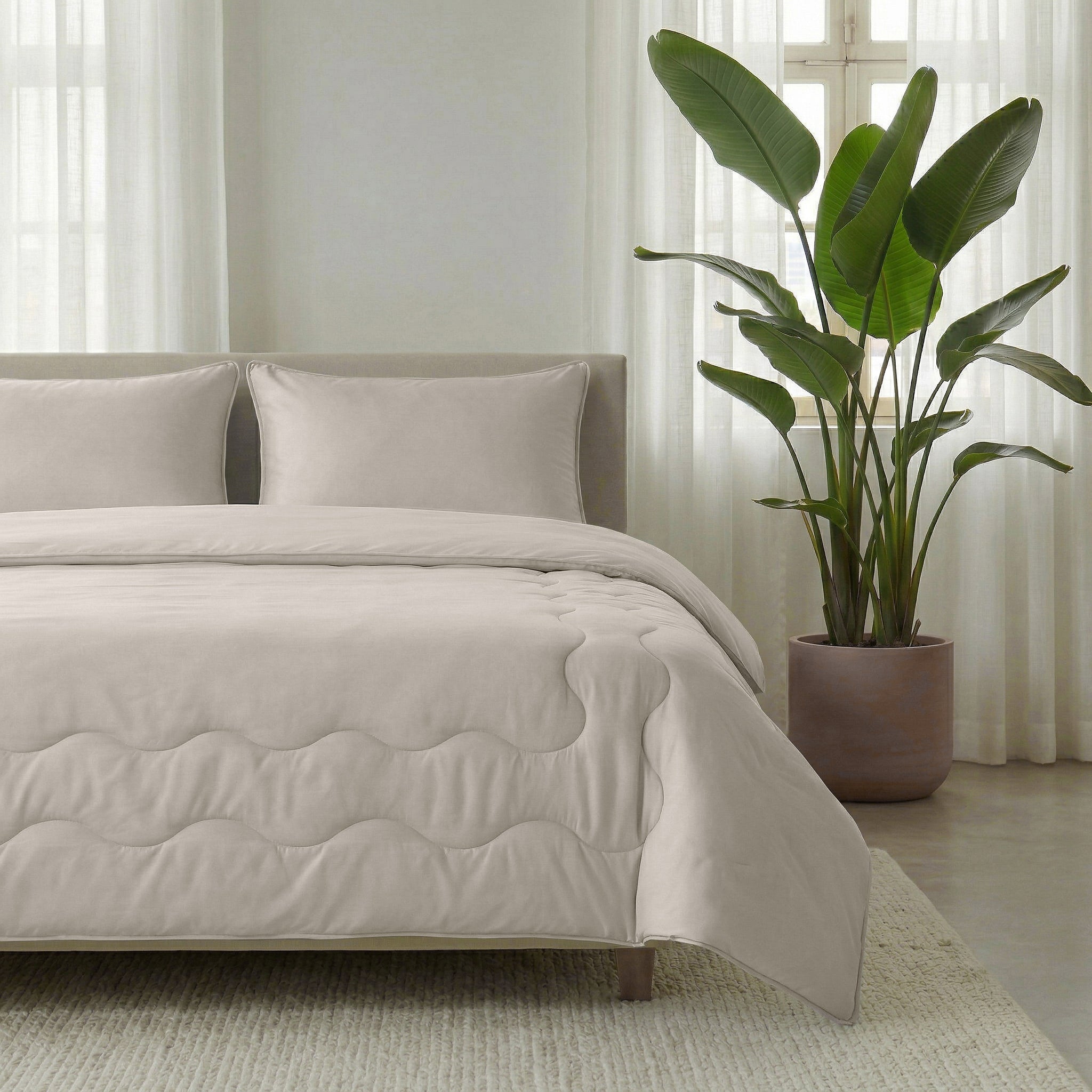 Dreamhouse Dekbed - Verkoelend - Taupe - Voor de zomer + Kussenslopen