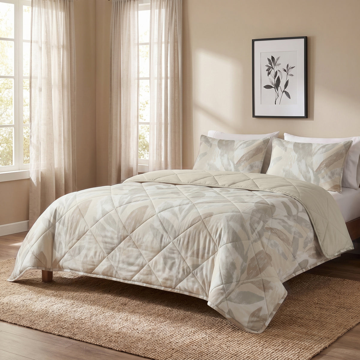 Dreamhouse Lazy Dekbed - Katoen - Gacho Taupe - Met Kussenslopen