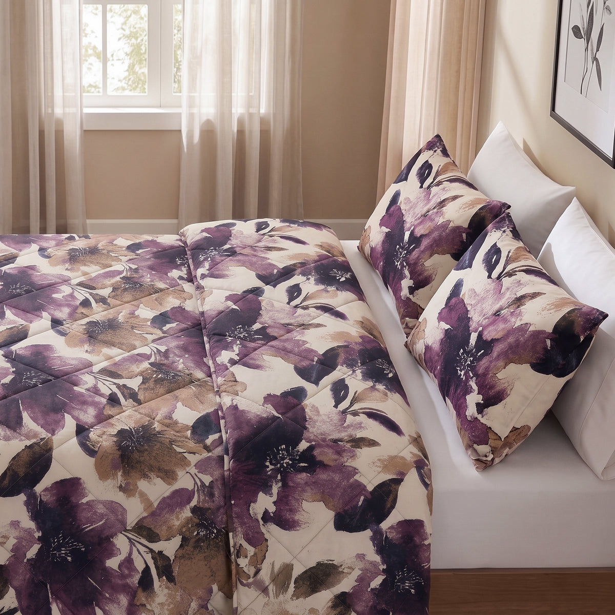 Dreamhouse Lazy Dekbed - Katoen - Lena Paars - Met Kussenslopen