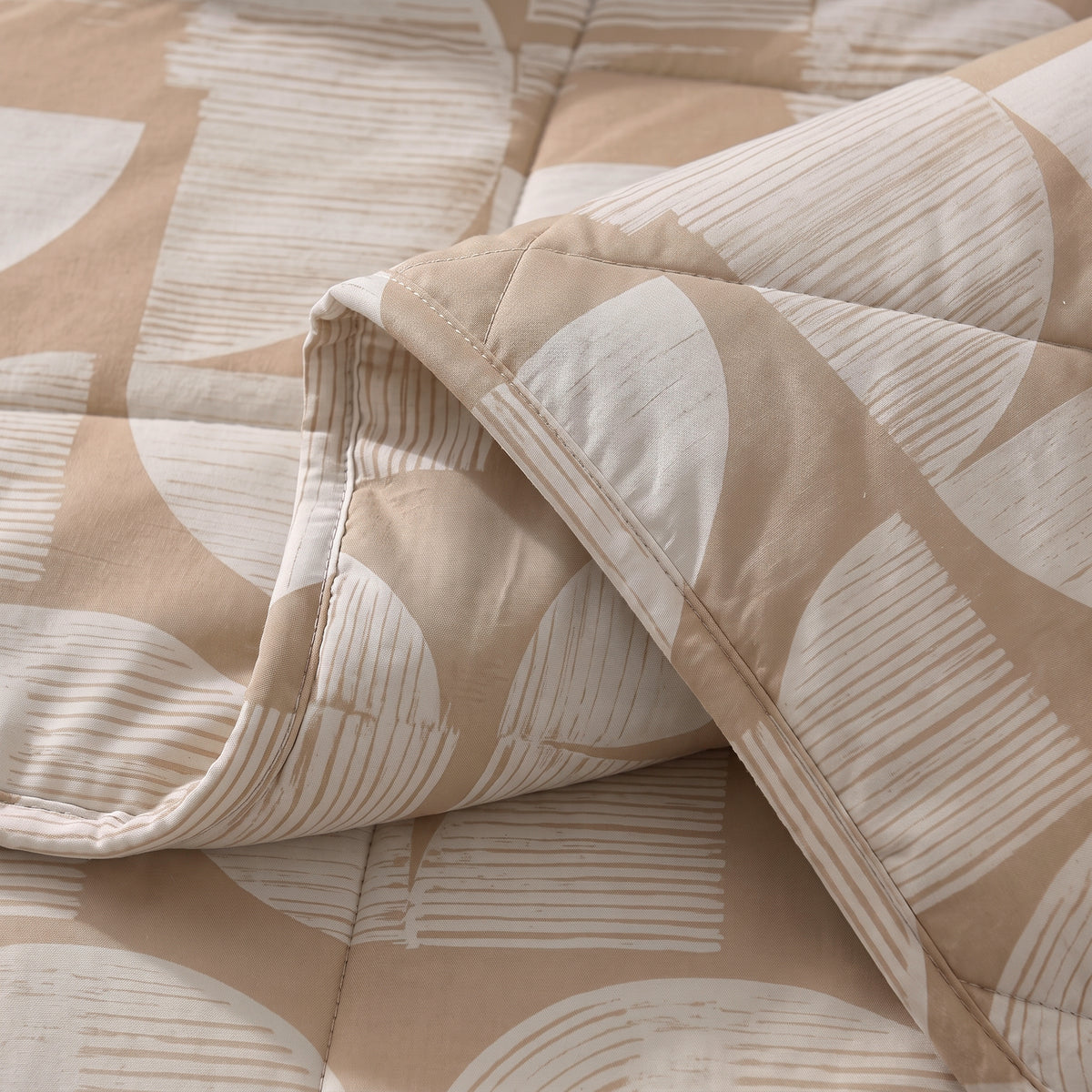 Dreamhouse Lazy Dekbed - Katoen - Modern Geo Zand - Met Kussenslopen