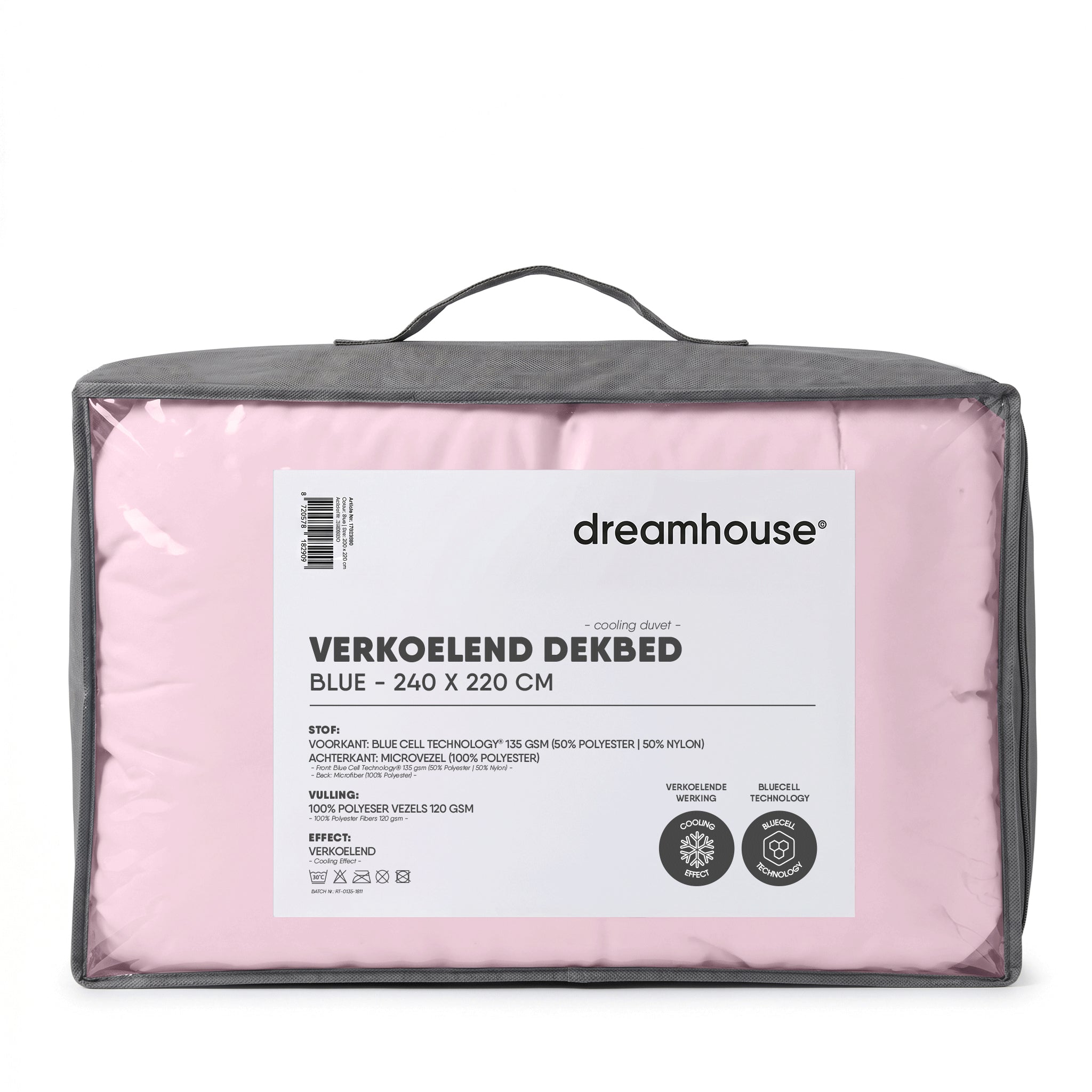 Dreamhouse Verkoelend Zomer Dekbed - Roze - Voor de warme nachten