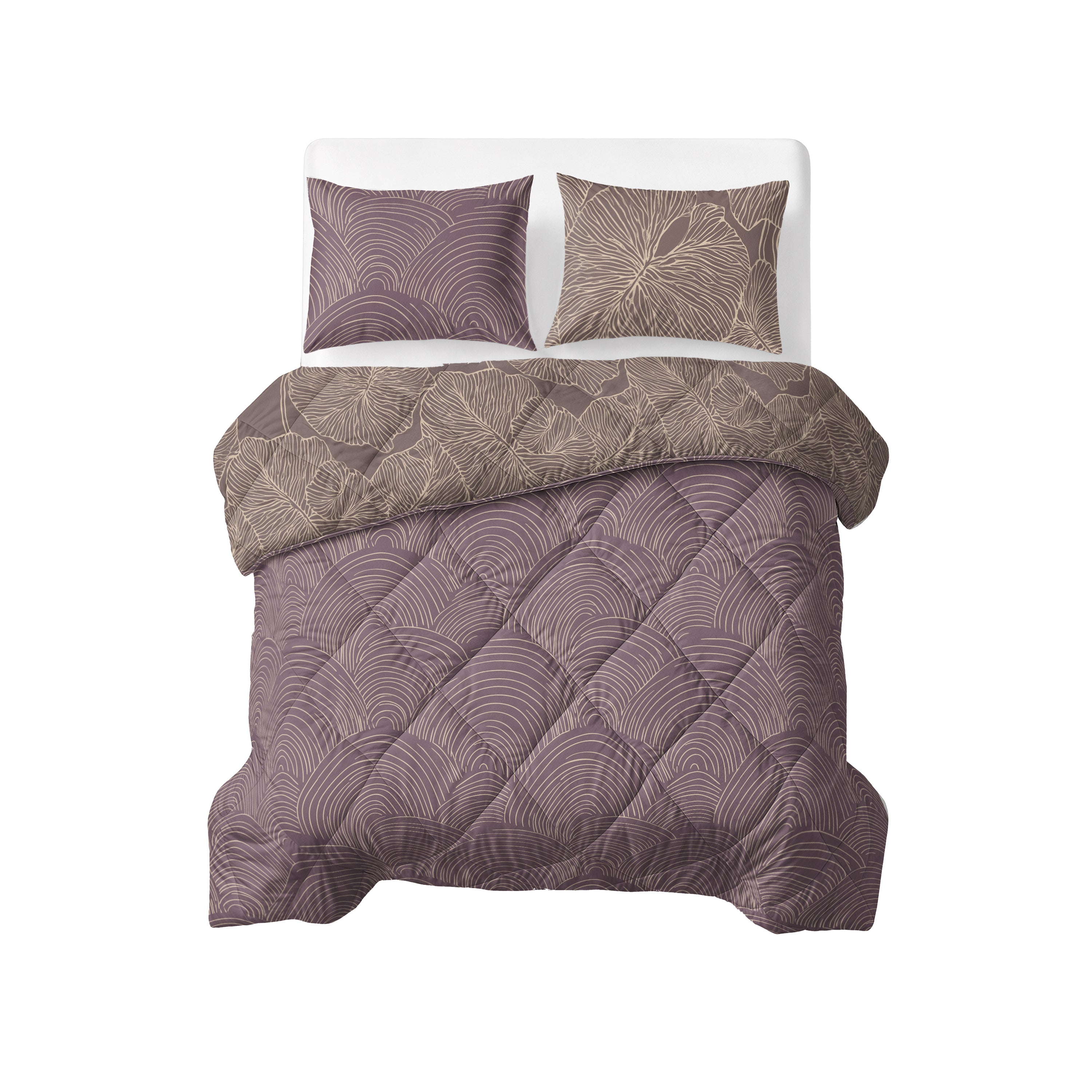 All-in One Lazy Dekbed Dreamy Mauve - Dekbed met kussenslopen
