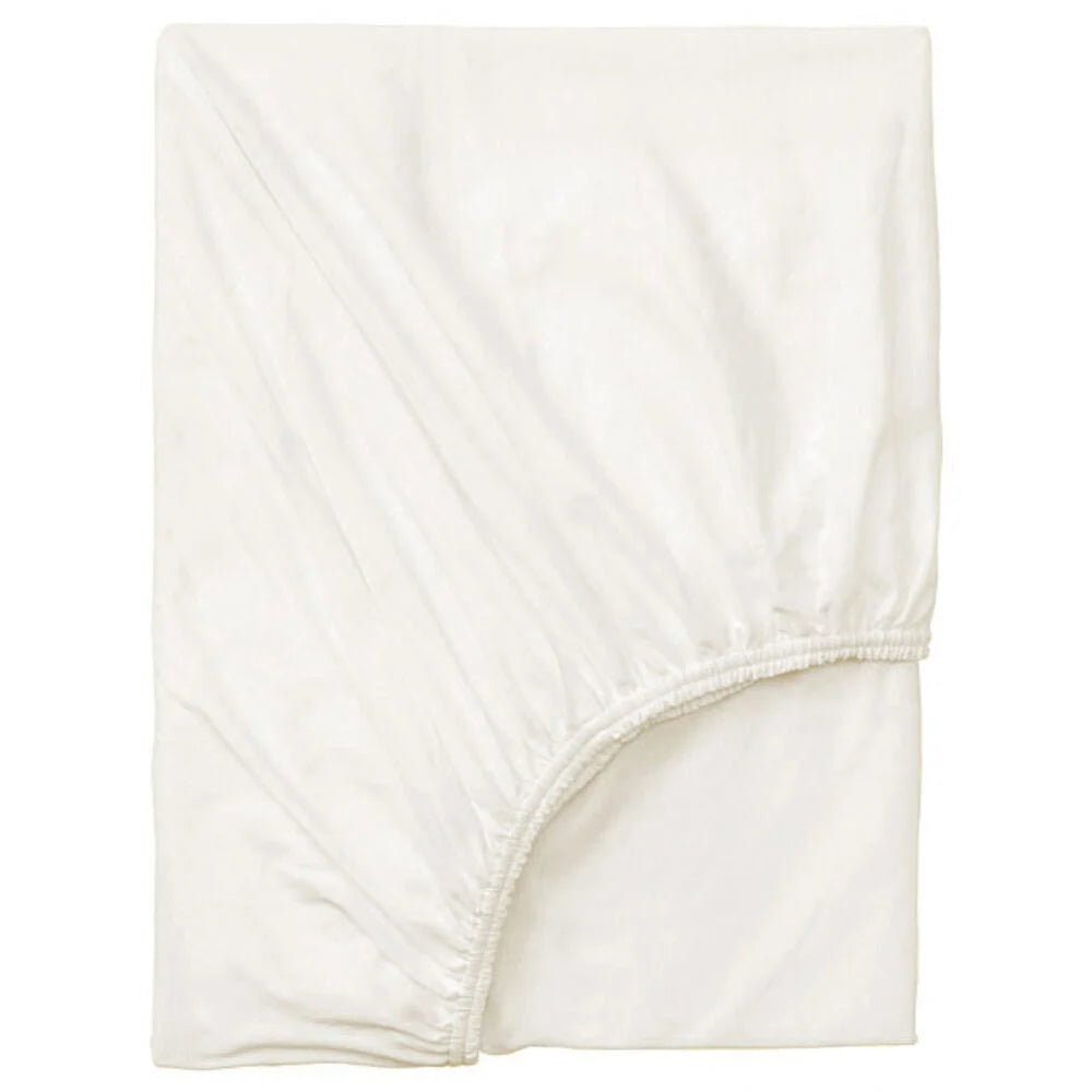 Dubbel Geweven Jersey Topper Hoeslaken Crème Wit | 100% Katoen | Perfecte Pasvorm