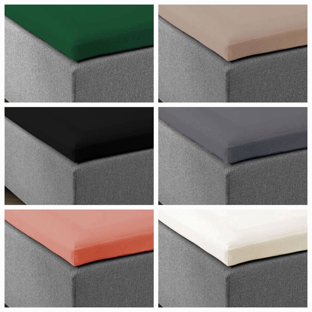 Dubbel Geweven Jersey Topper Hoeslaken Zwart – Perfecte Pasvorm en Luxe Comfort