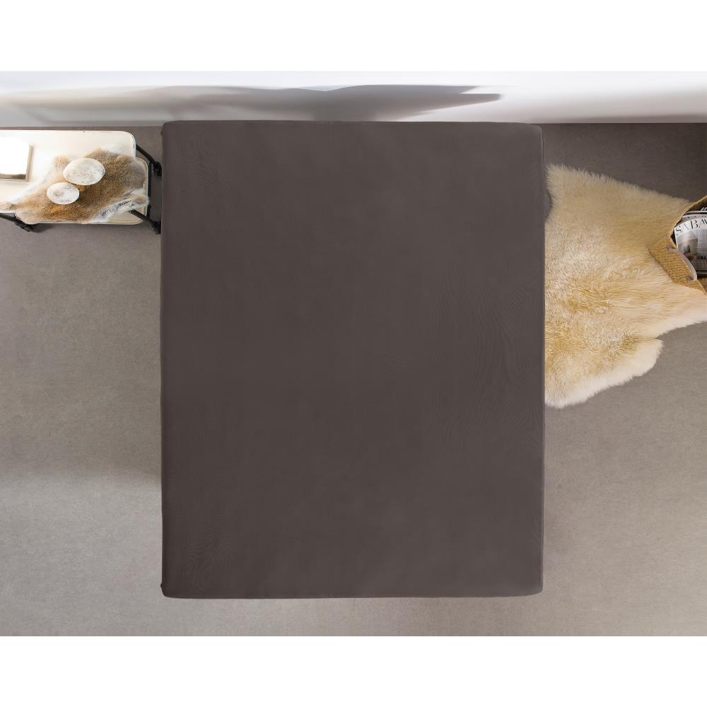 Dubbel Jersey 220 gr. Hoeslaken Deep Taupe - Heerlijk Zacht - Geschikt voor Boxsprings en matrassen - Stretch katoen