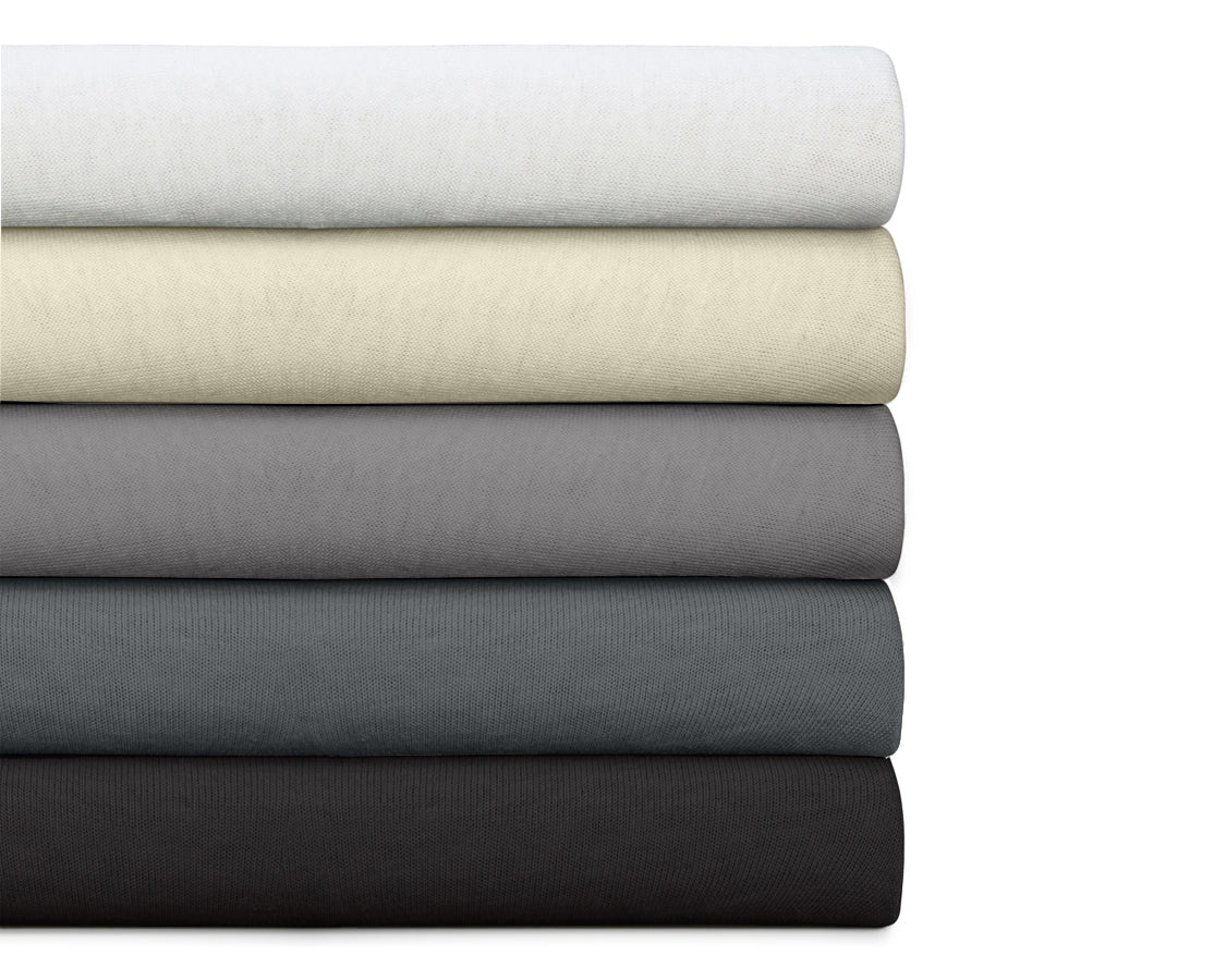 Dubbel Jersey 220 gr. Splittopper Hoeslaken Creme - Heerlijk Zacht - Geschikt voor hoge en lange toppers - Stretch katoen