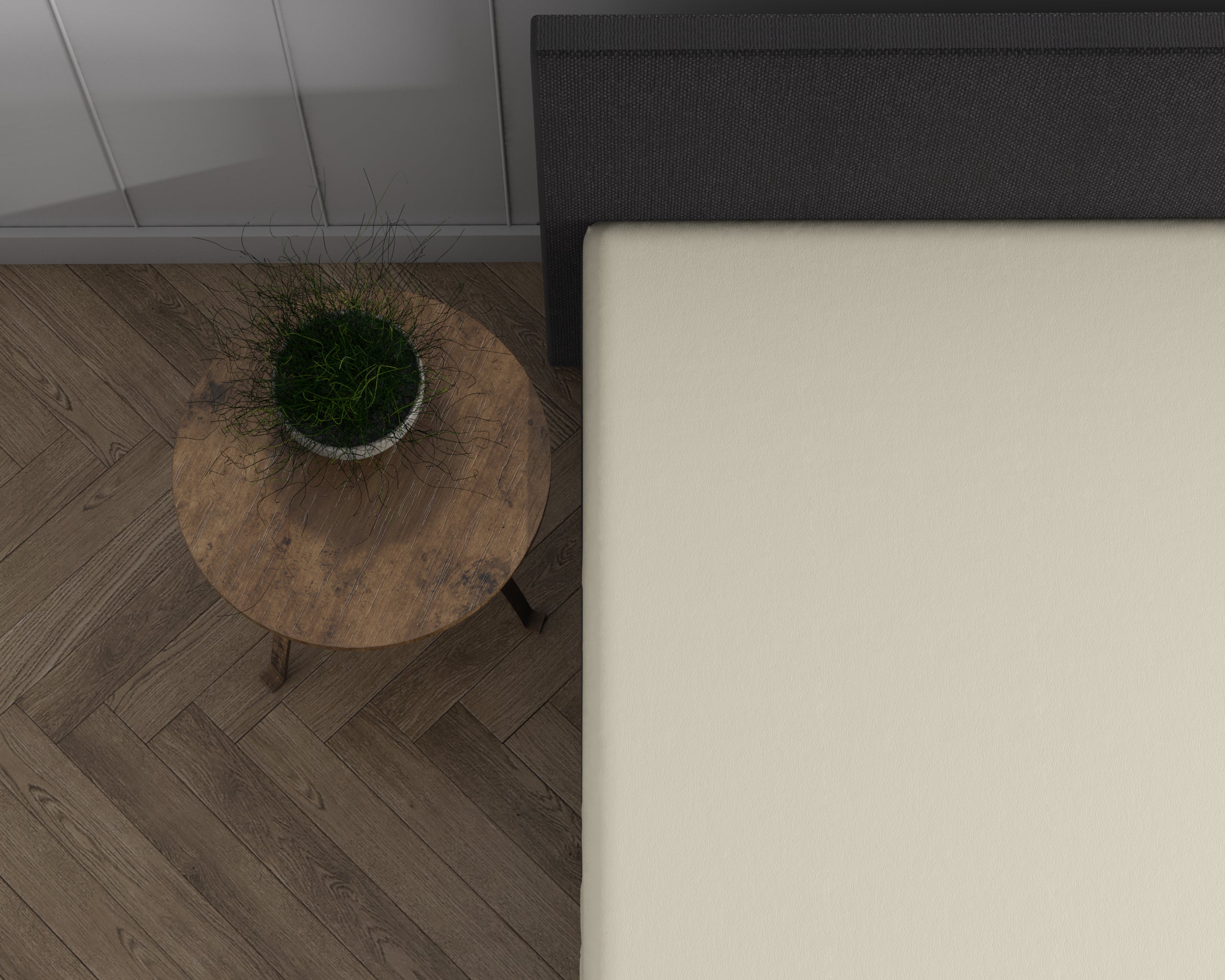 Dubbel Jersey 220 gr. Topper Hoeslaken Creme - Heerlijk Zacht - Geschikt voor hoge en lange toppers - Stretch katoen