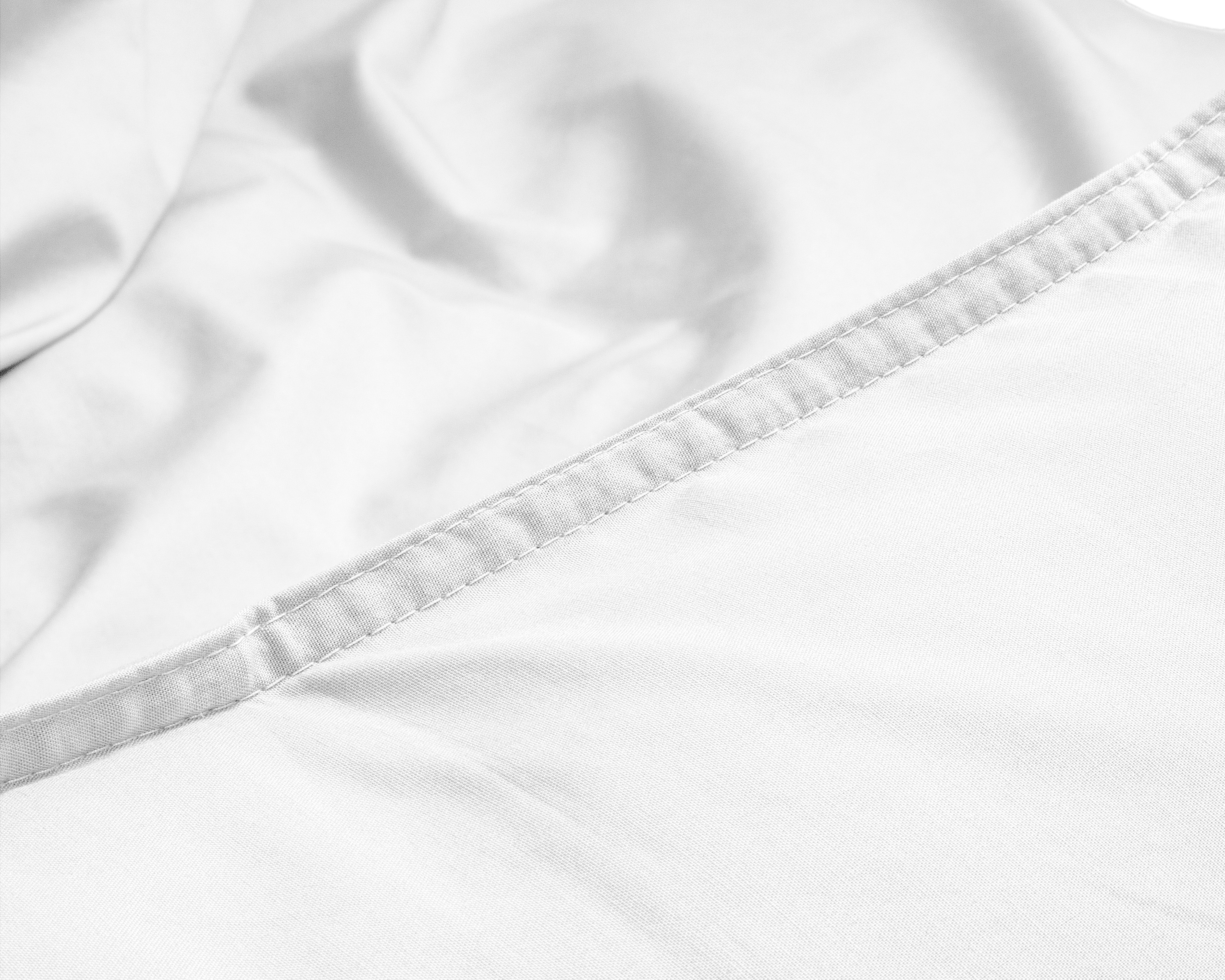 Egyptian Cotton Uni White Duvet Cover - High Quality - Modern - Luxury Satin