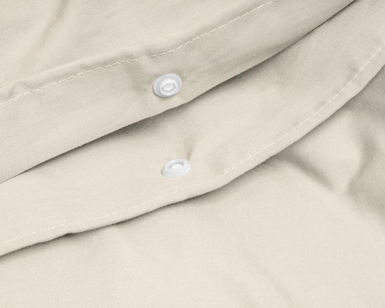 Egyptian Cotton Uni Sand Duvet Cover - High Quality - Modern - Luxury Satin