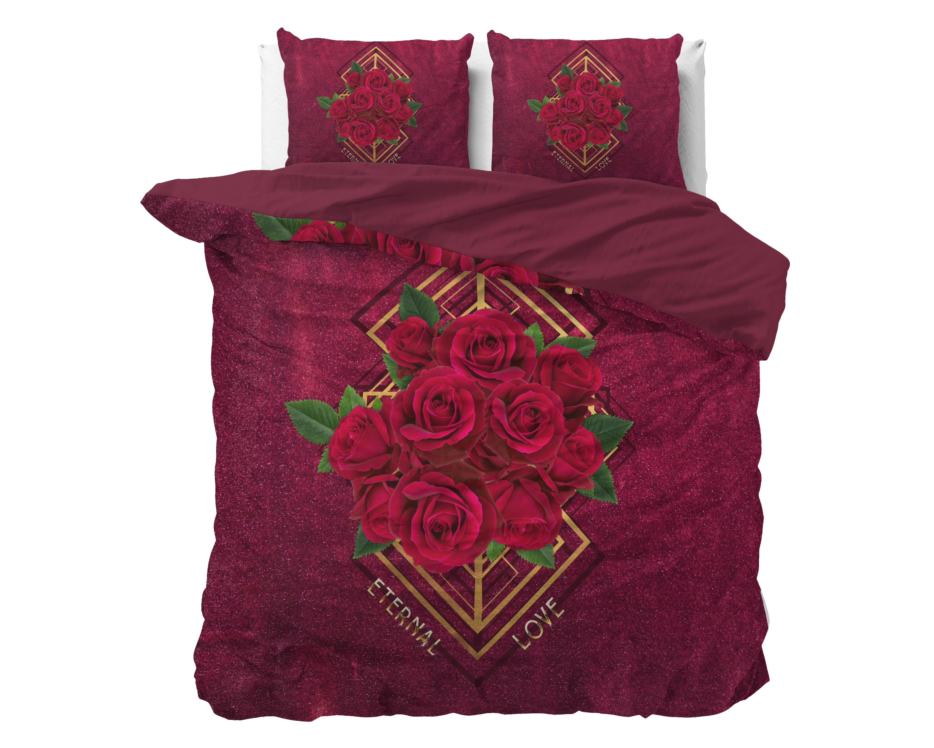 Eternal love Rood Dekbedovertrek
