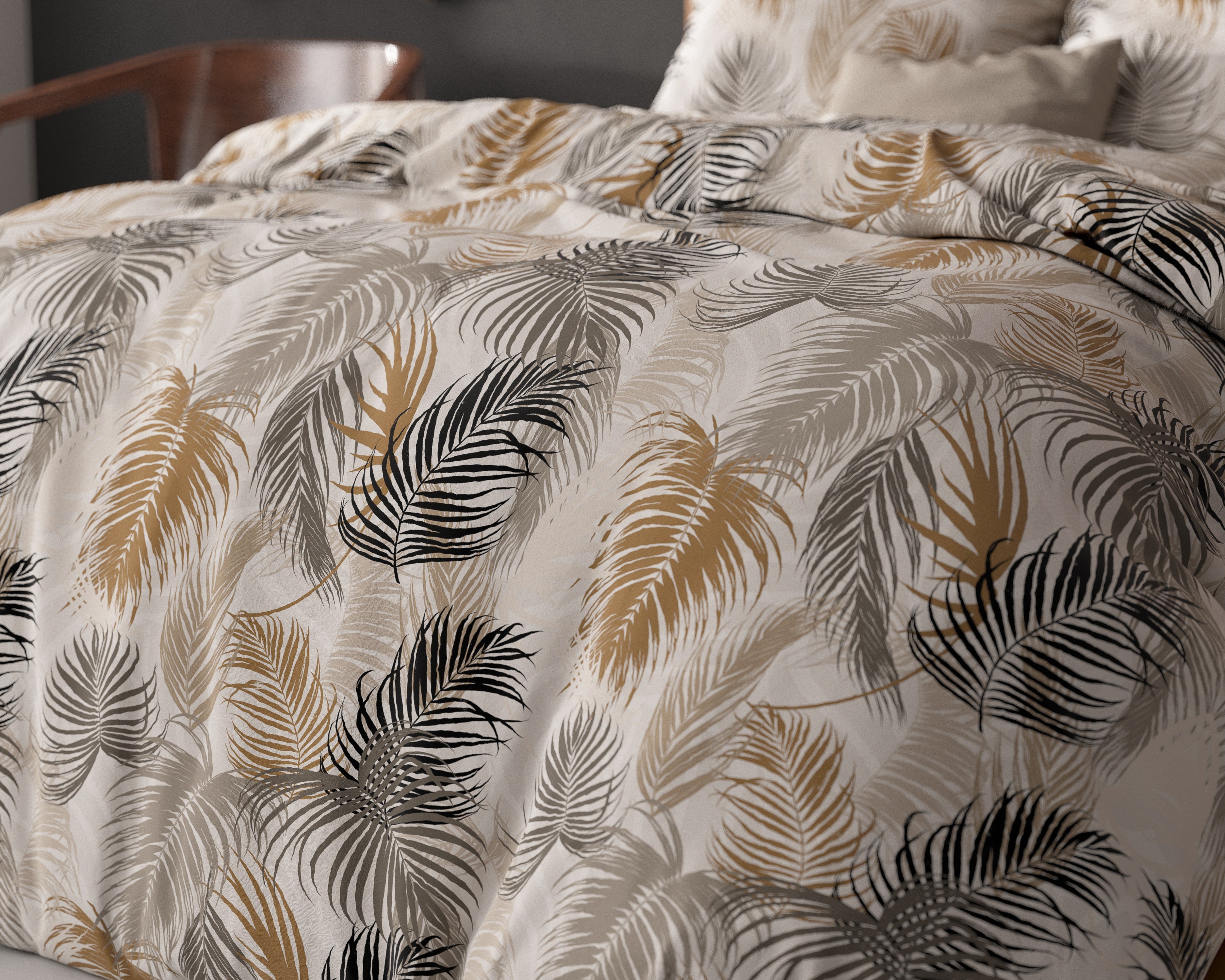 Feather District Duvet Cover Sand - Cotton Woven - Non-Iron - Fun Prints