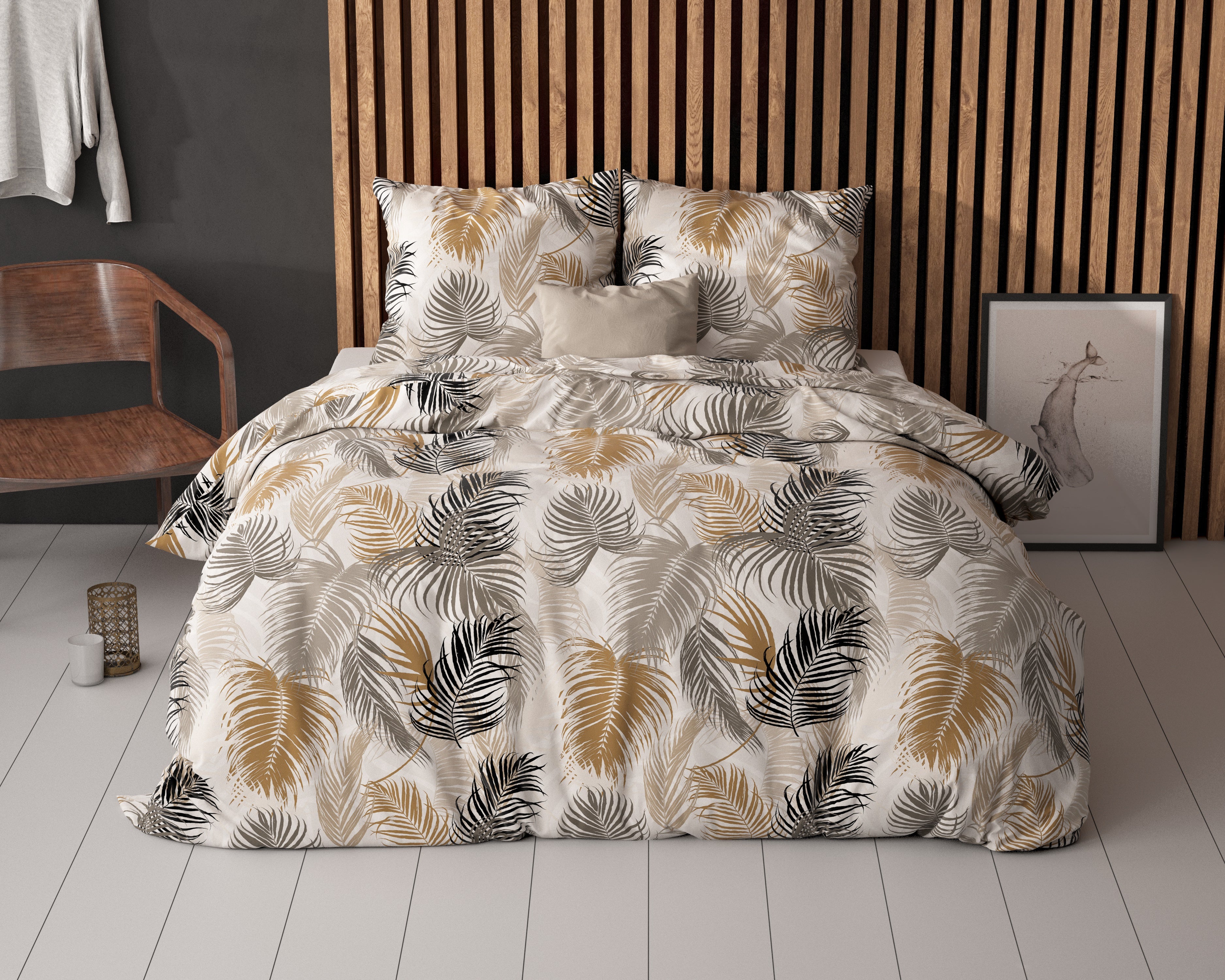 Feather District Duvet Cover Sand - Cotton Woven - Non-Iron - Fun Prints