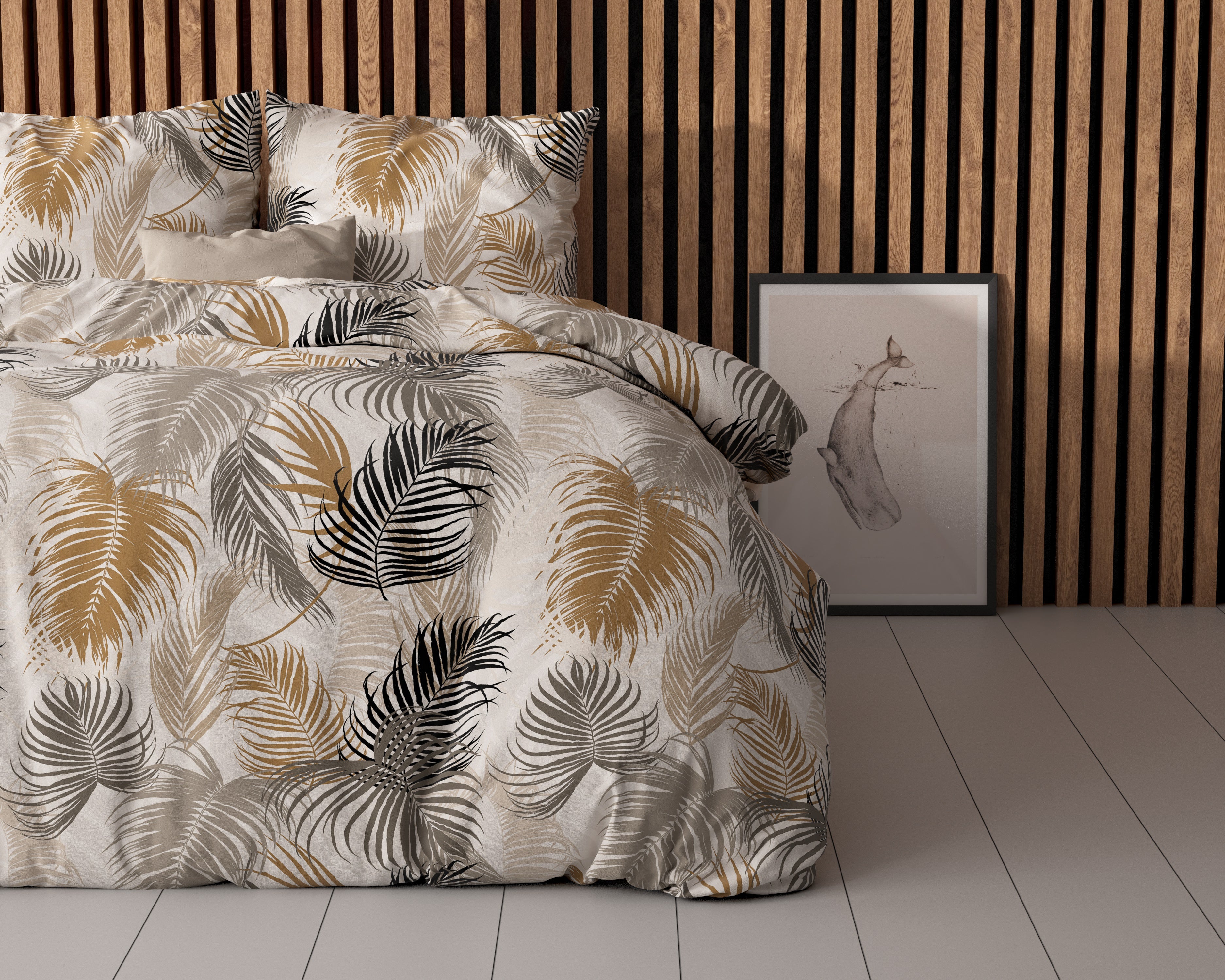 Feather District Duvet Cover Sand - Cotton Woven - Non-Iron - Fun Prints