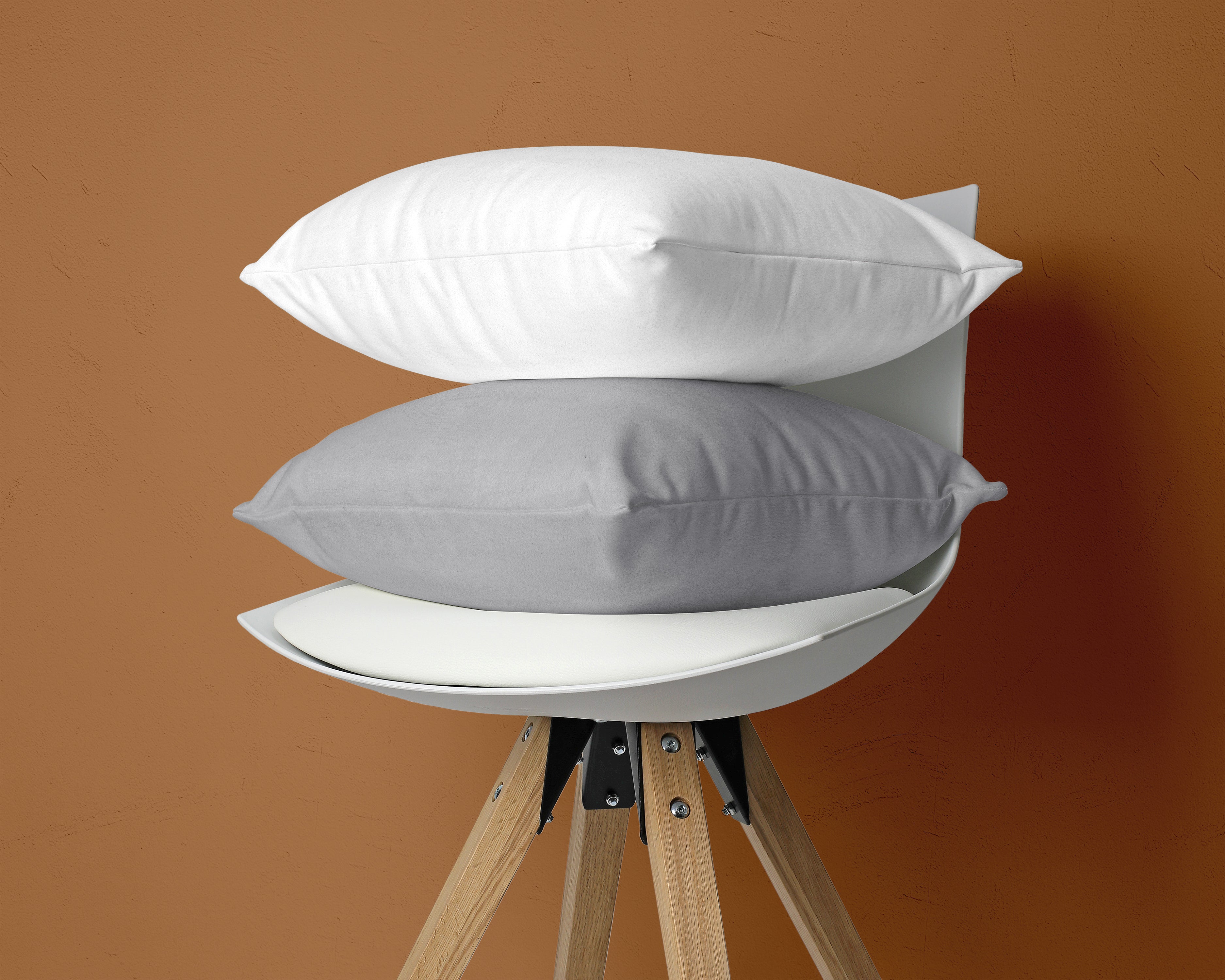 Flanel 2 in 1 Kussenslopen Grijs - Lekker warm - Winter product - 2 stuks in 1 verpakking