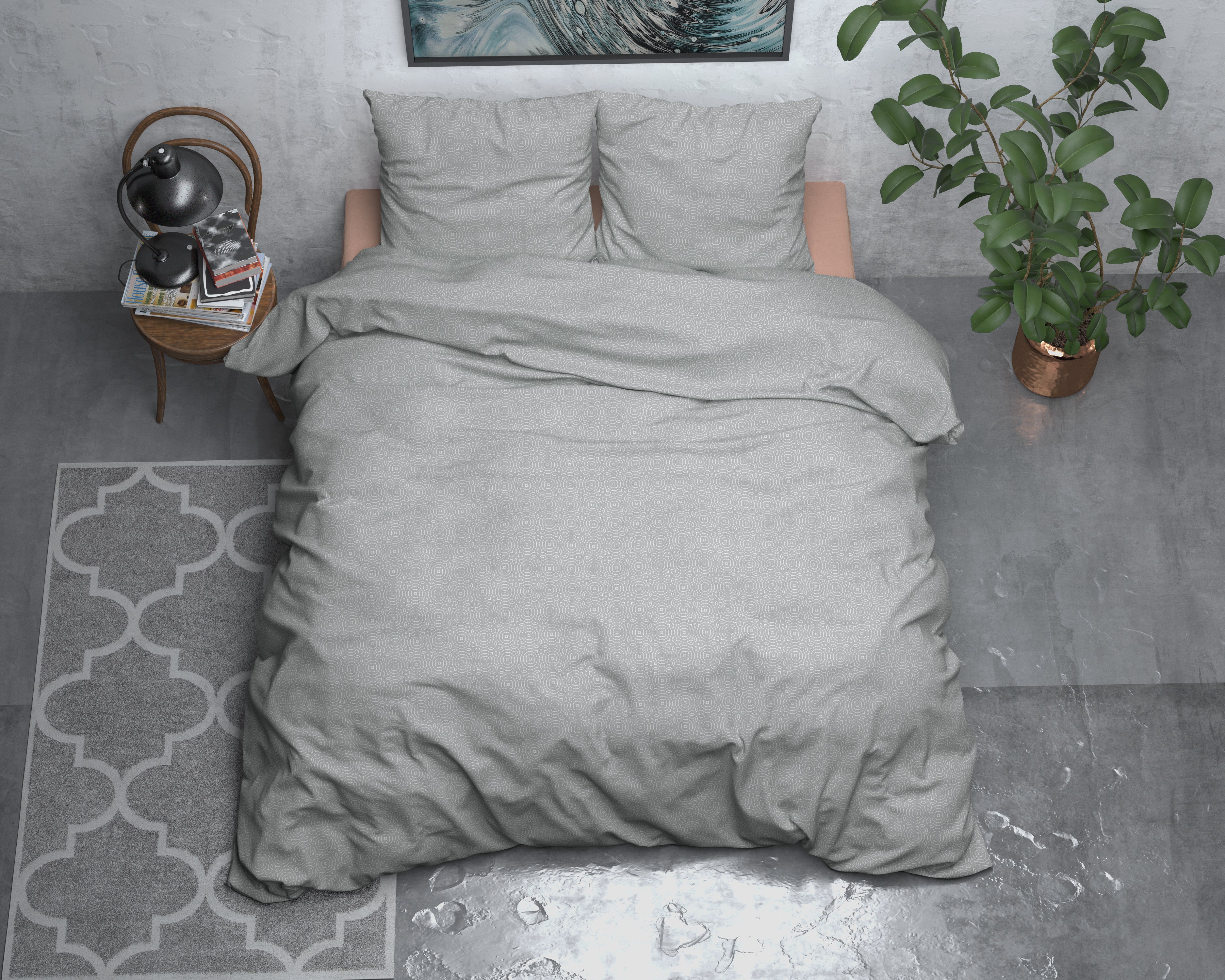 Flannel Duvet Cover Jason Gray - Wonderfully warm - Nice prints - Comfortably soft