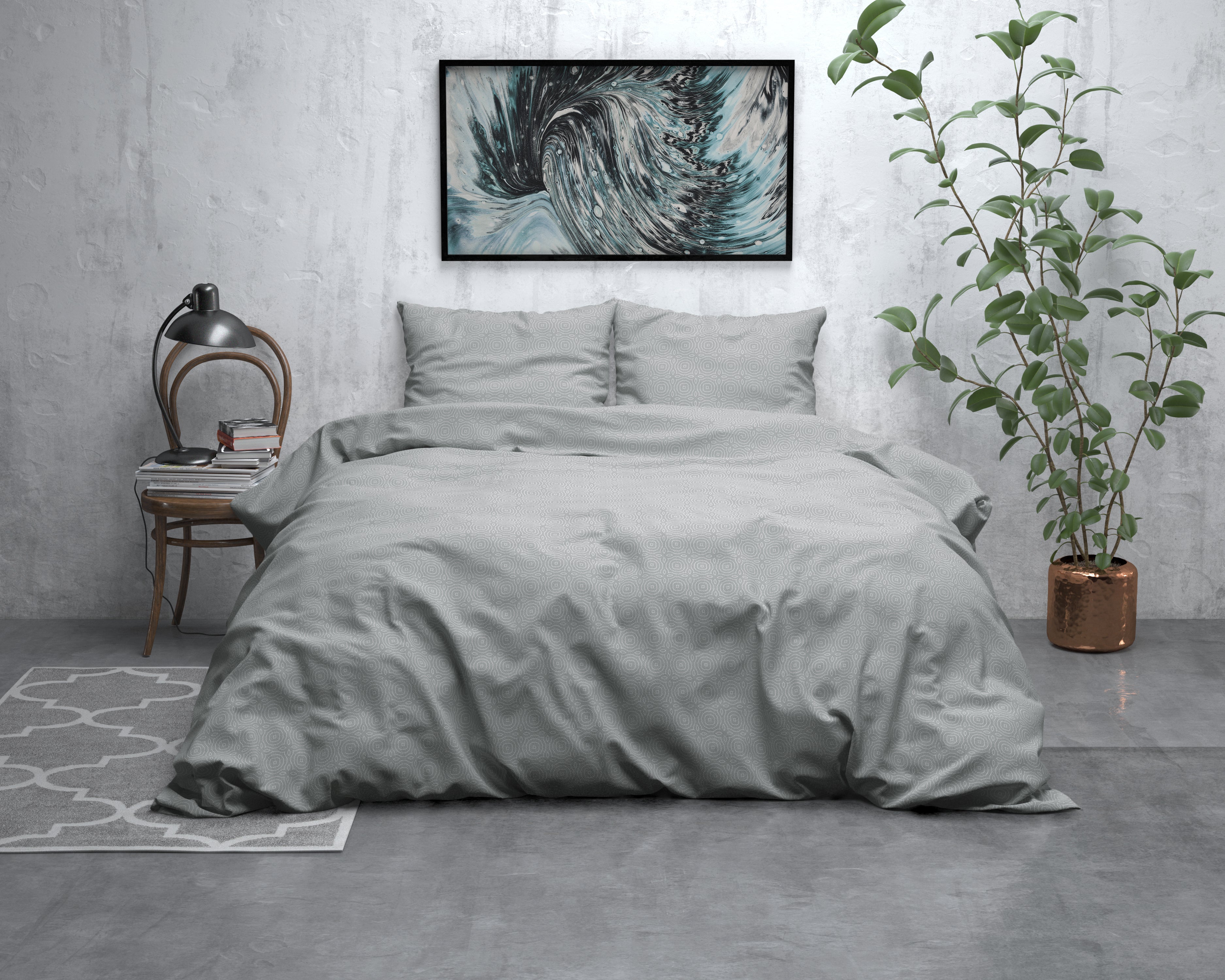 Flannel Duvet Cover Jason Gray - Wonderfully warm - Nice prints - Comfortably soft