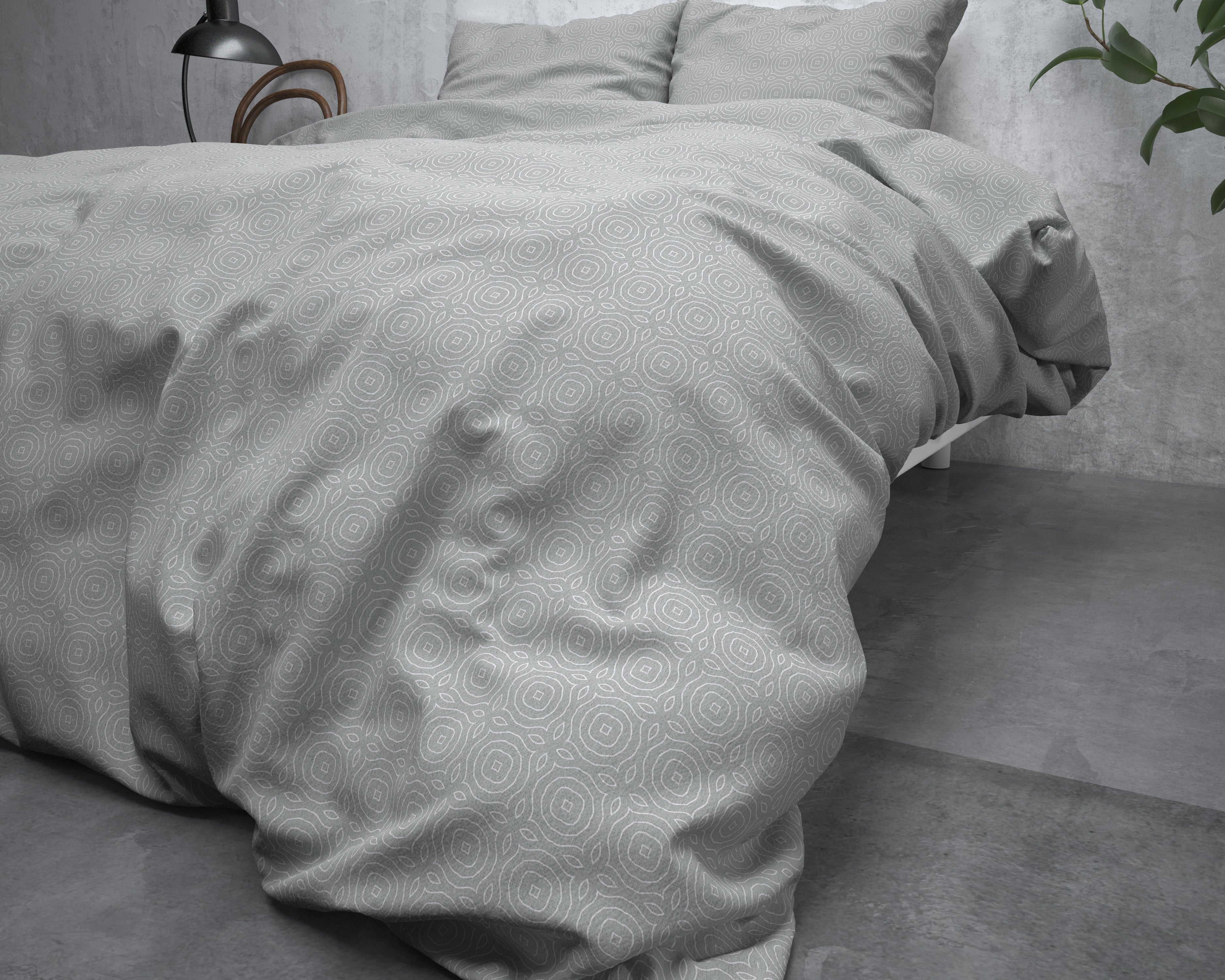 Flannel Duvet Cover Jason Gray - Wonderfully warm - Nice prints - Comfortably soft