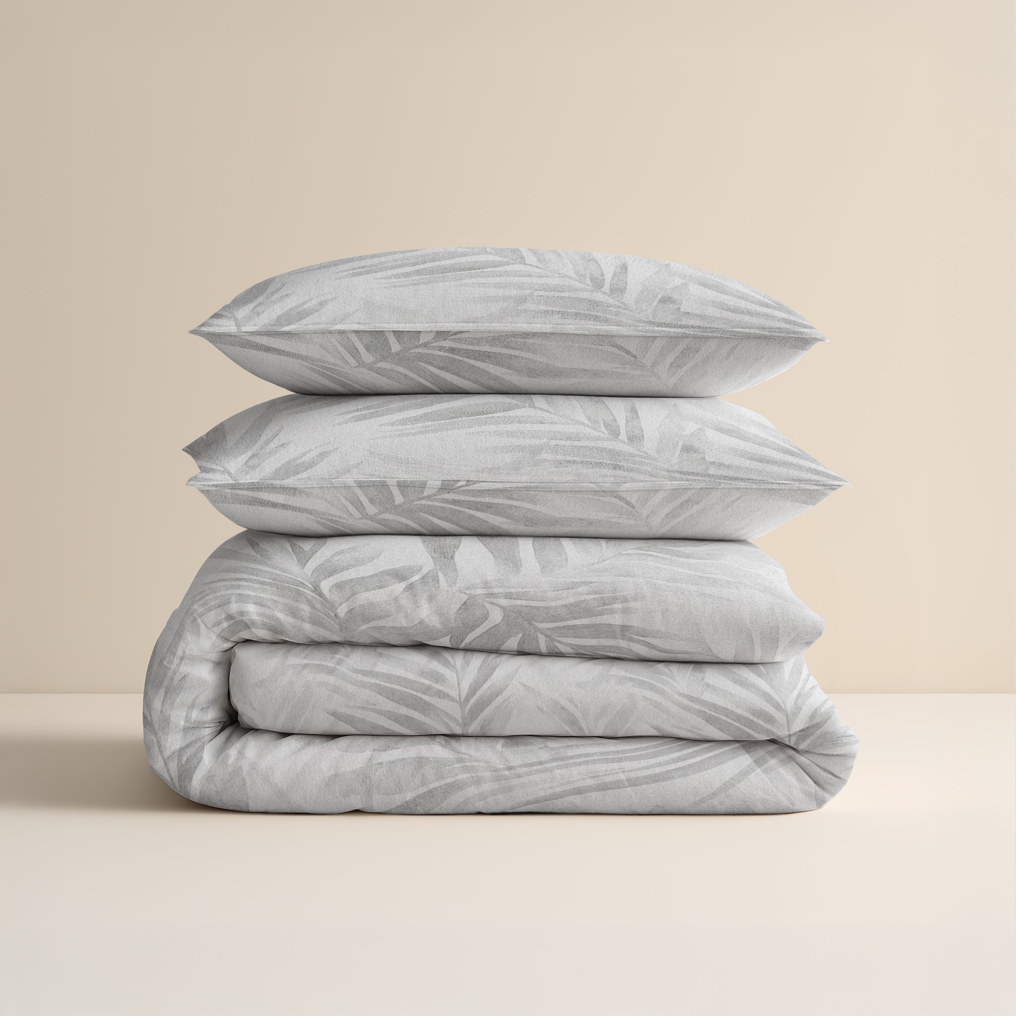 Flanel Dekbedovertrek Venza Grijs