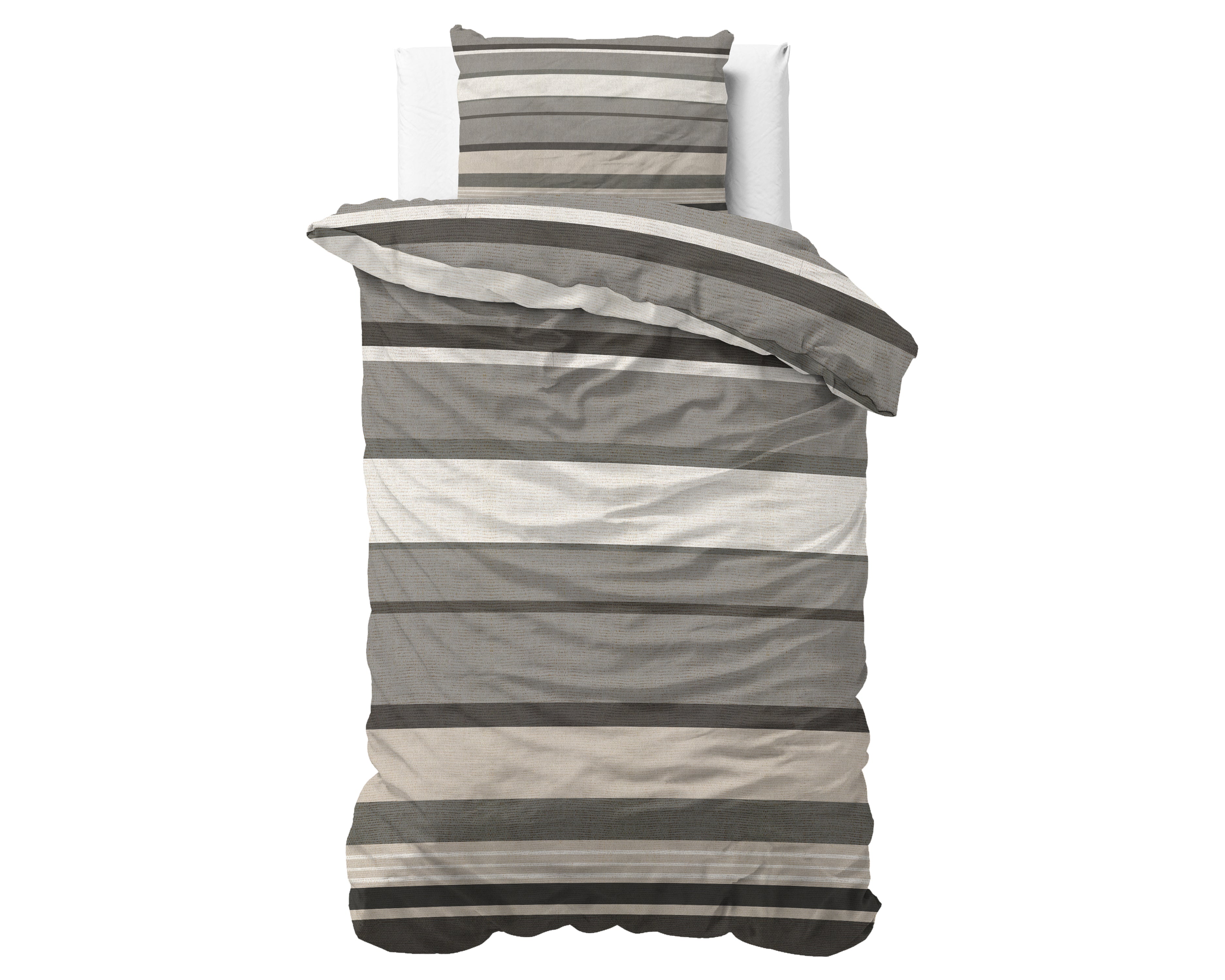 Flanel Dekbedovertrek Zuma Taupe