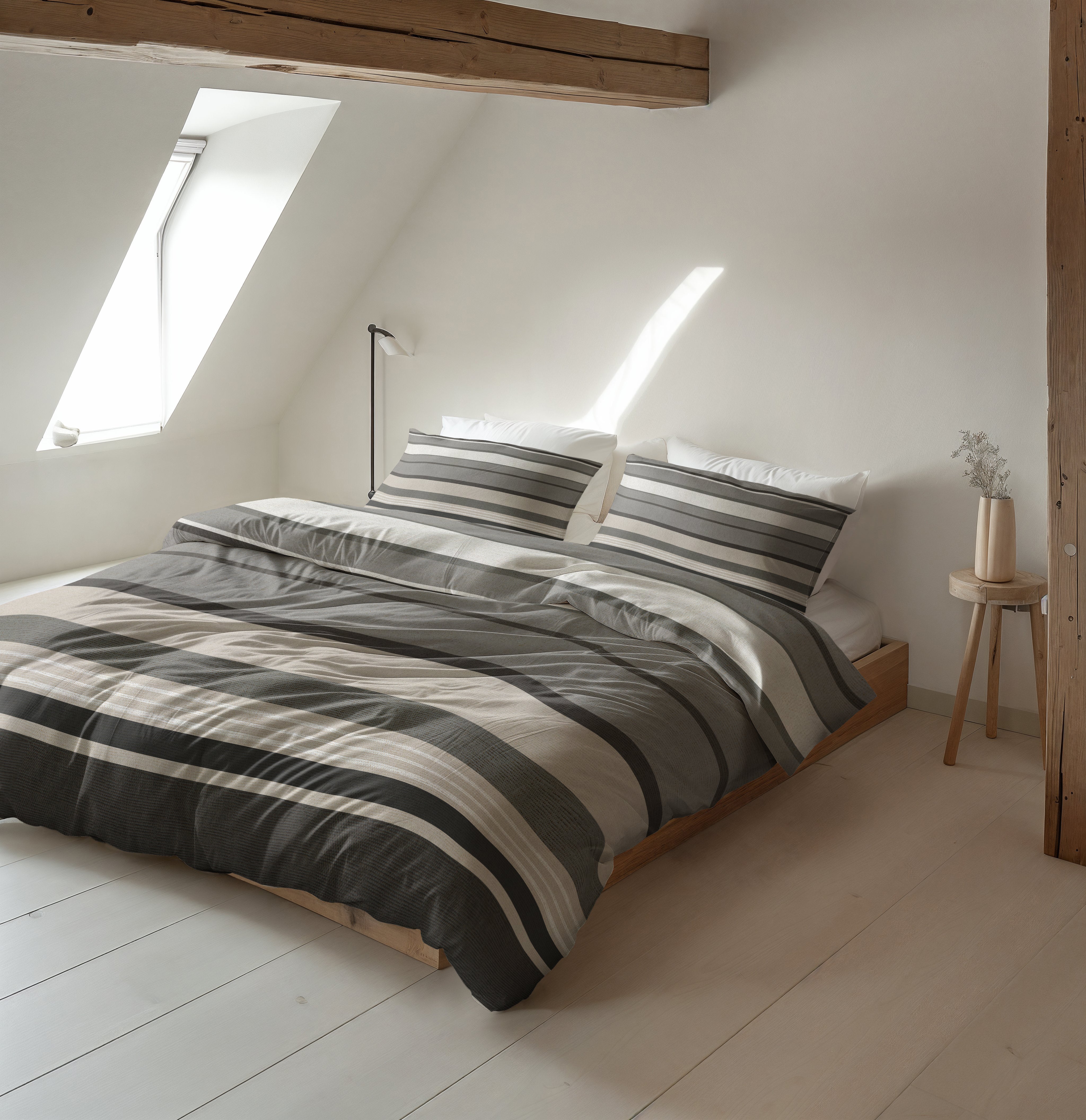 Flanel Dekbedovertrek Zuma Taupe