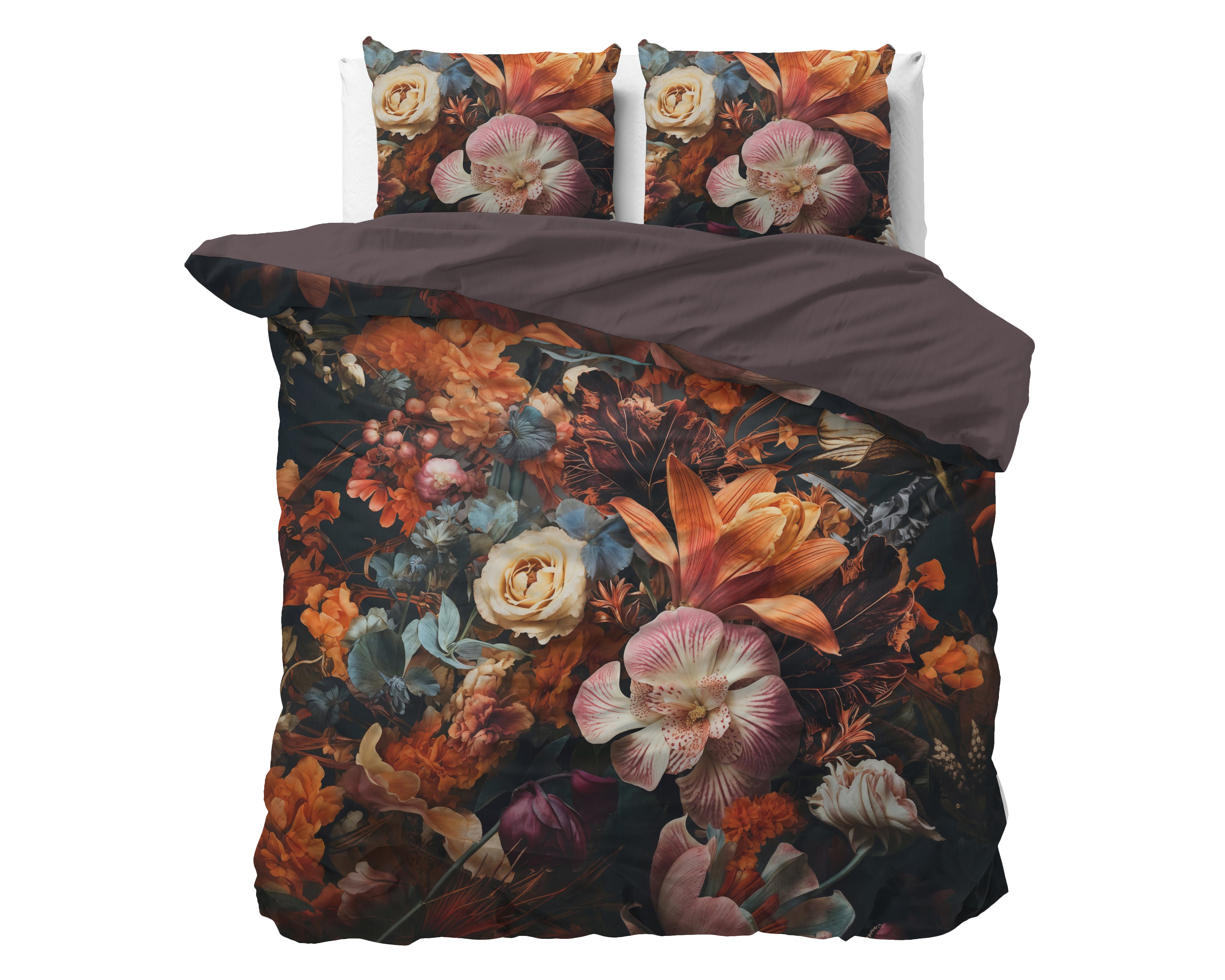 Flower Artistic Dekbedovertrek Multi - Luxe Satijn - Hoge kwaliteit - Trendy prints
