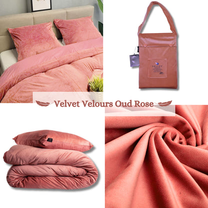 Fluwelen Dekbedovertrek Oud Rose | Luxe & Comfort