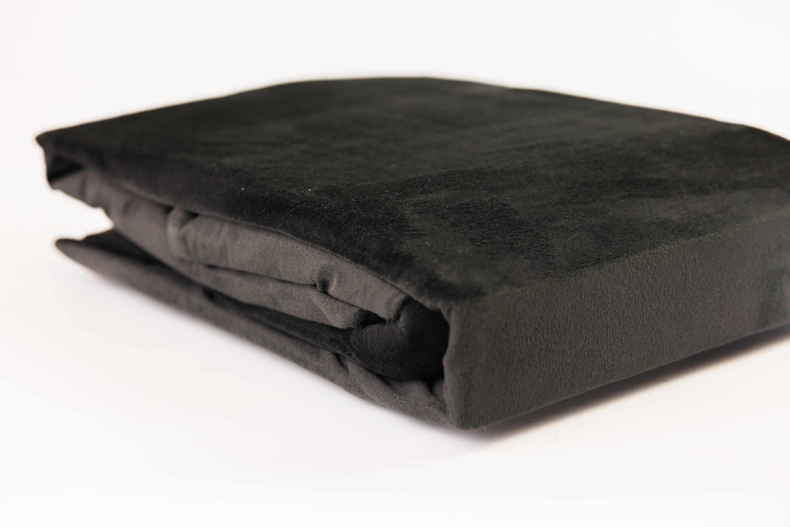 Velvet Fitted Sheet Black – Luxurious, Soft – Perfect Fit – 100% Velvet