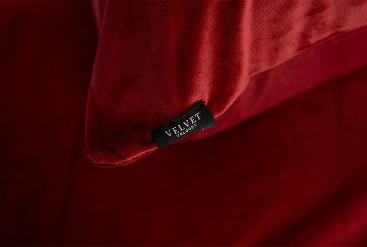 Fluwelen Kussenslopen Bordeaux Rood – Luxe Velvet Kussenhoezen in 12 Kleuren