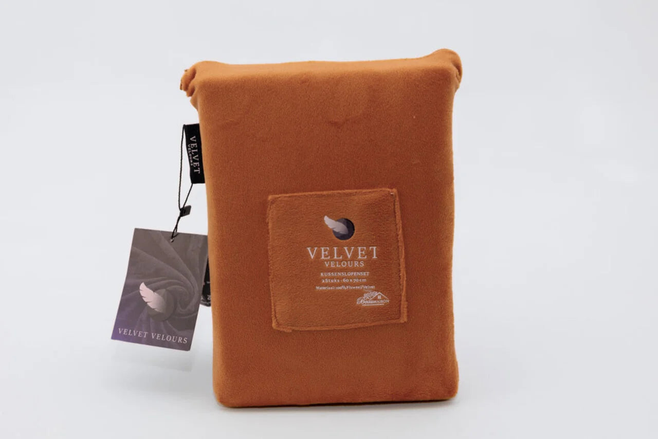 Fluwelen Kussenslopen Caramel Latte Velvet – Luxe en Comfort