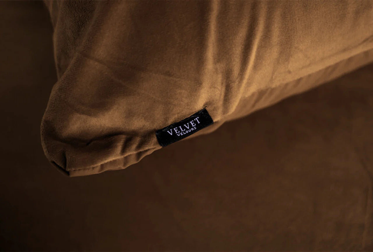 Fluwelen Kussenslopen Coffee Brown - Luxe Velvet Kussenhoezen voor een Glamoureus Interieur