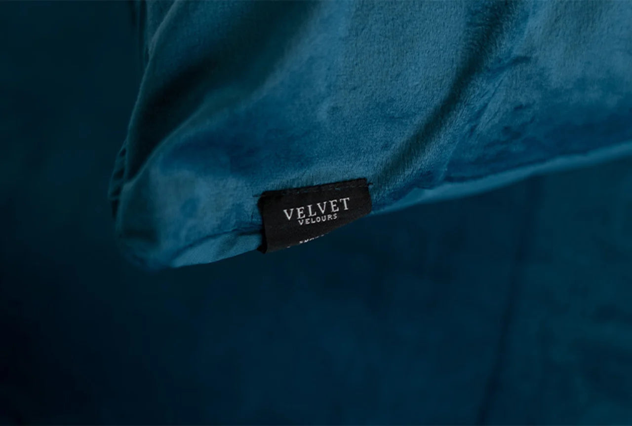 Fluwelen Kussenslopen Petrol Blauw – Luxe Velvet Kussenhoezen (Set van 2)