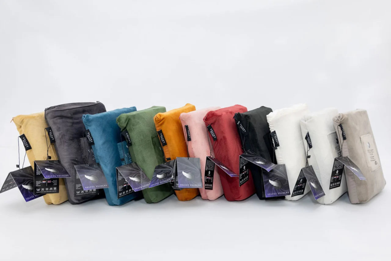 Fluwelen Kussenslopen Petrol Blauw – Luxe Velvet Kussenhoezen (Set van 2)