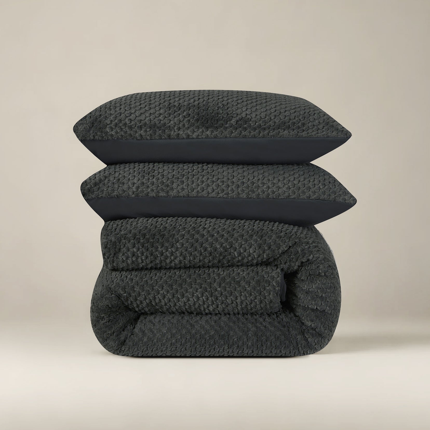 Fur Teddy Anthracite Duvet Cover