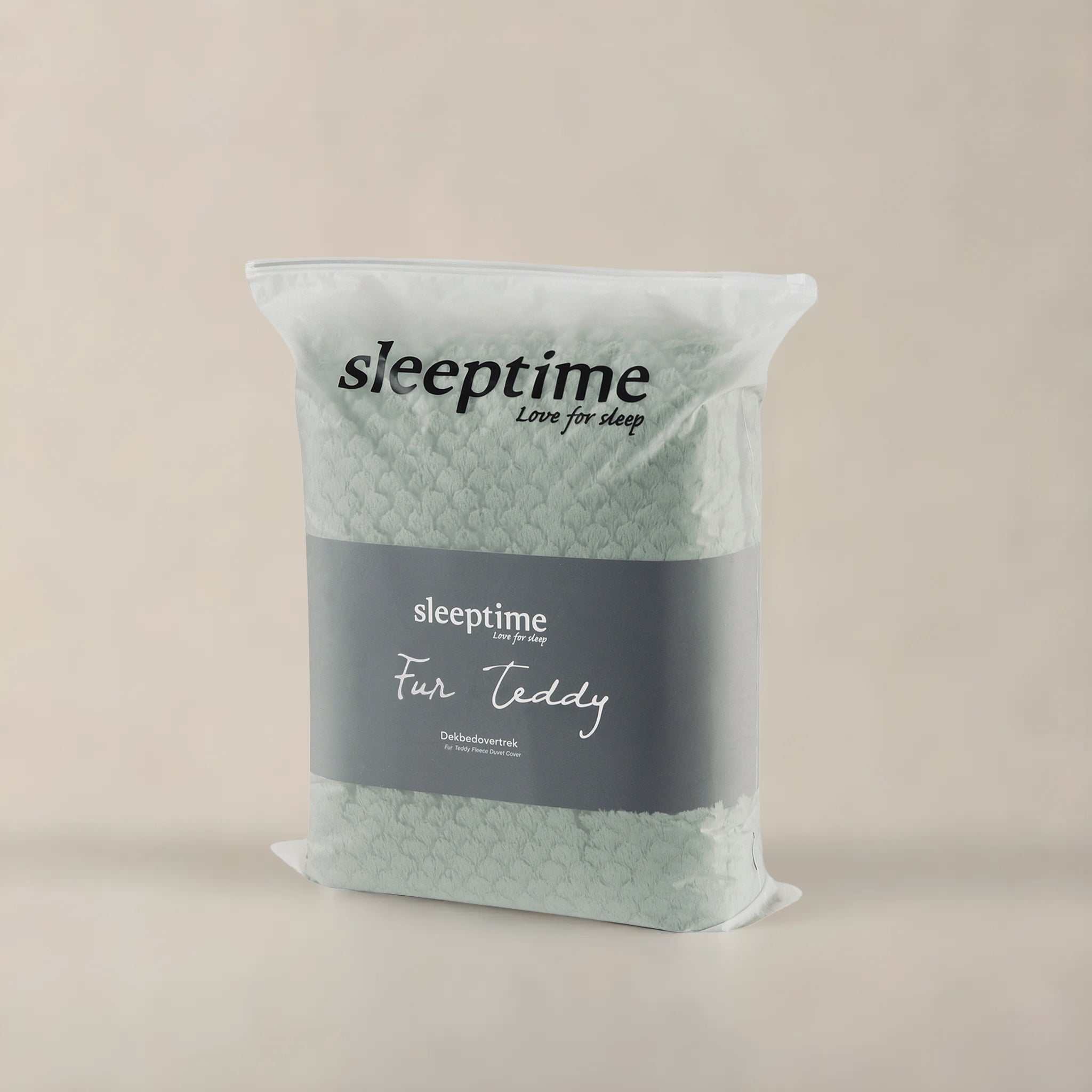 Fur Teddy Green Duvet Cover