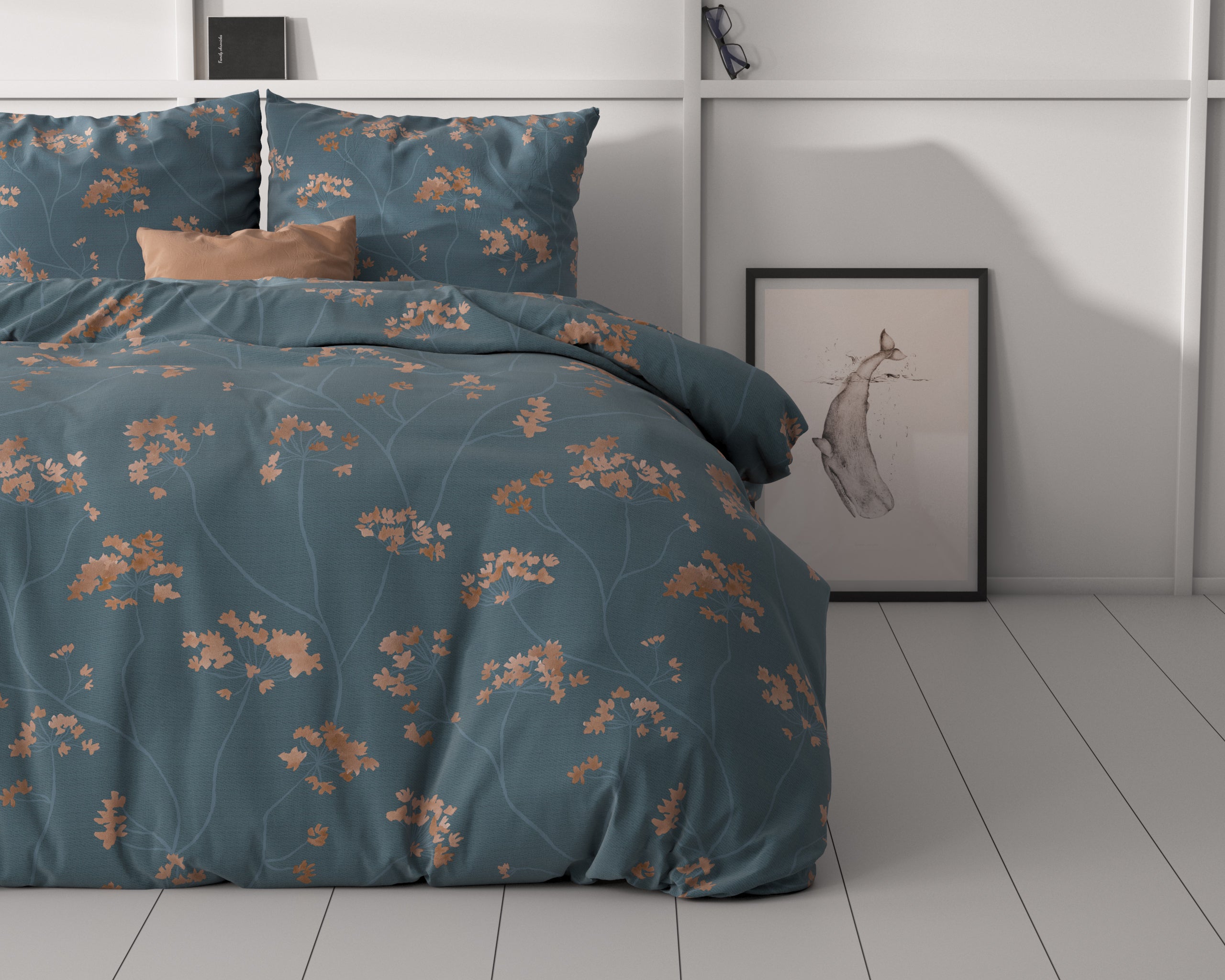 Gia Blauw Dekbedovertrek