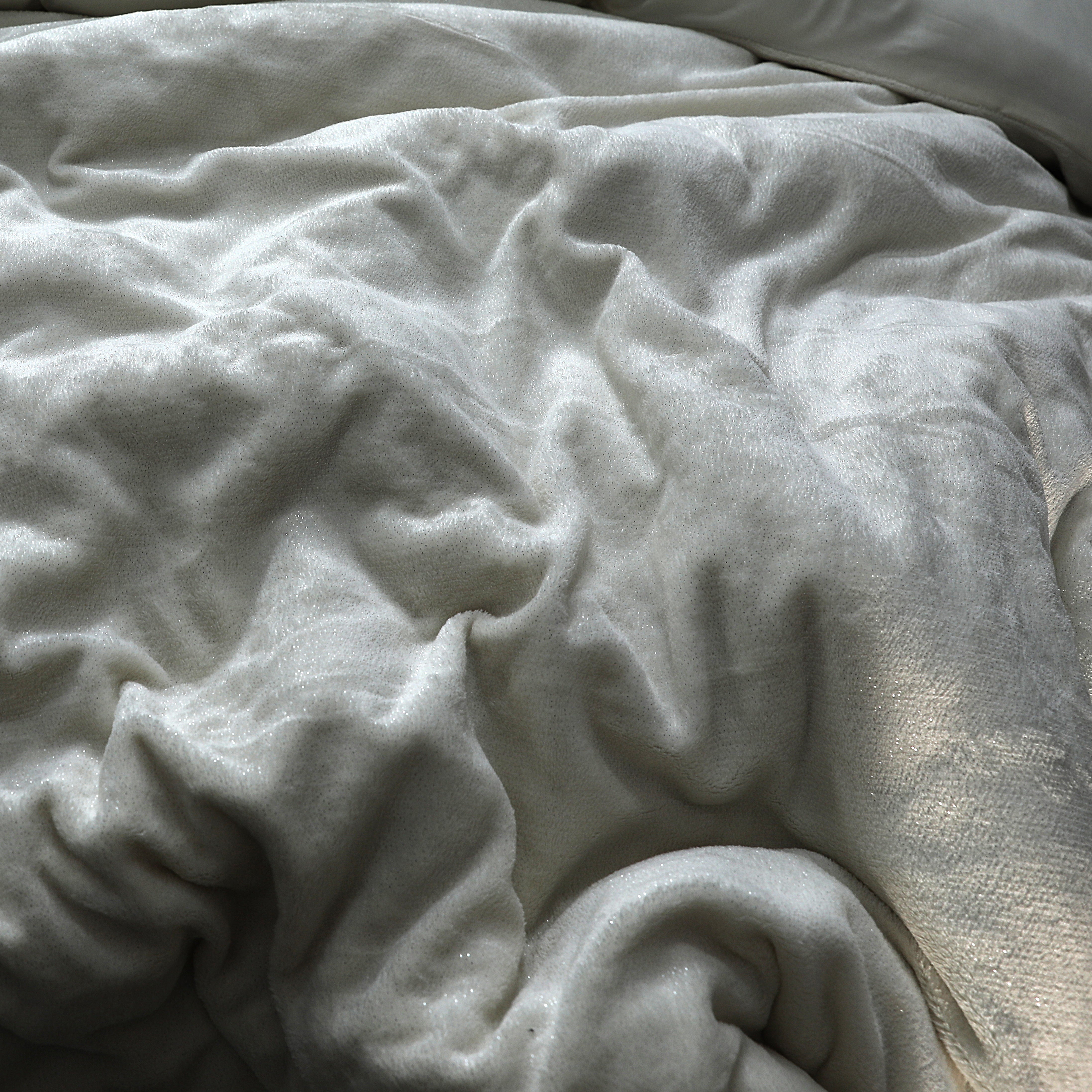 Glamour Flanel Dekbedovertrek Deco Foil Creme - Heerlijk zacht - Met luxe folie druk - Folie is uitvoerig getest en laat niet los