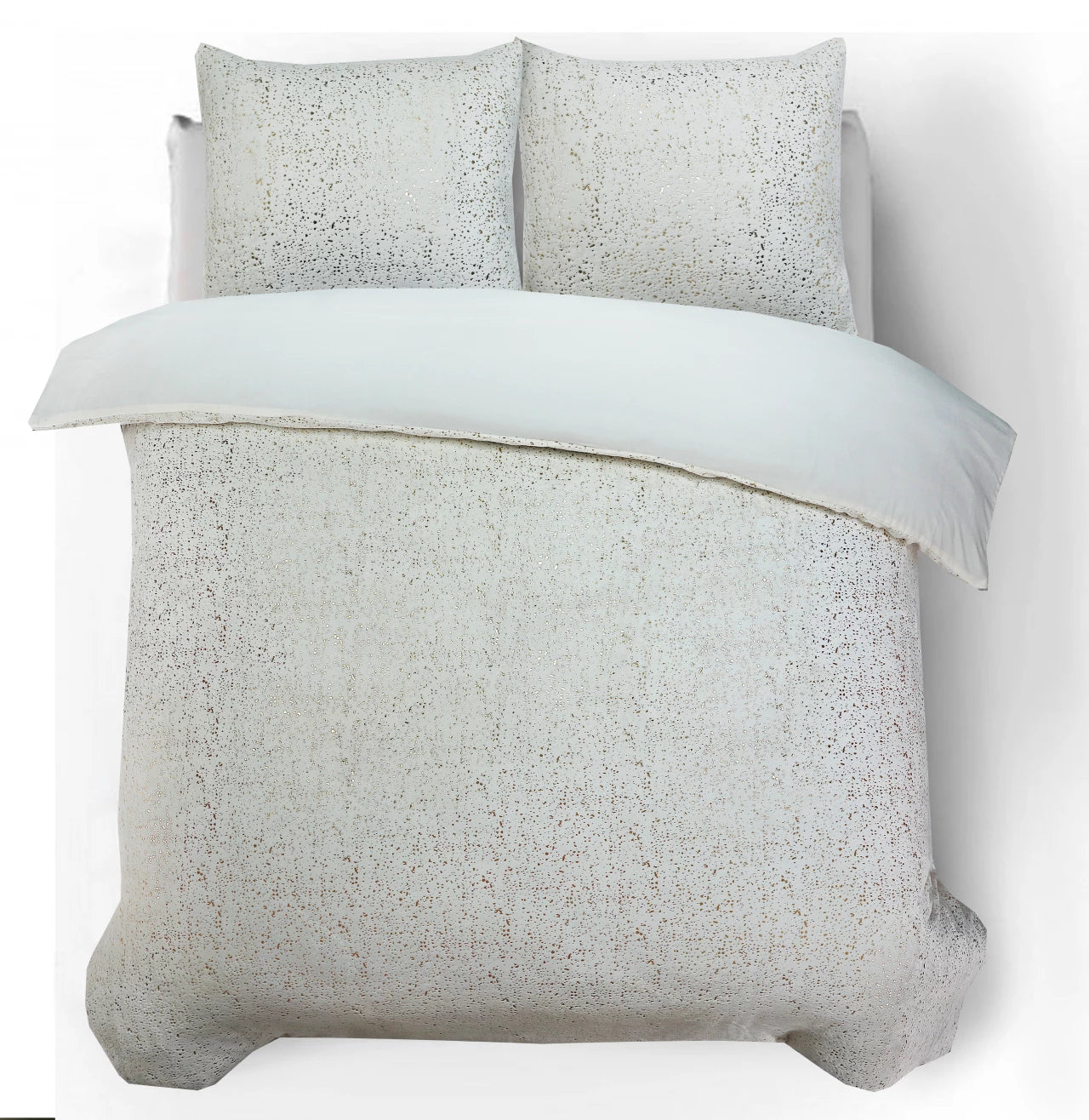 Glamour Flannel Duvet Cover Sparkle Foil Cream