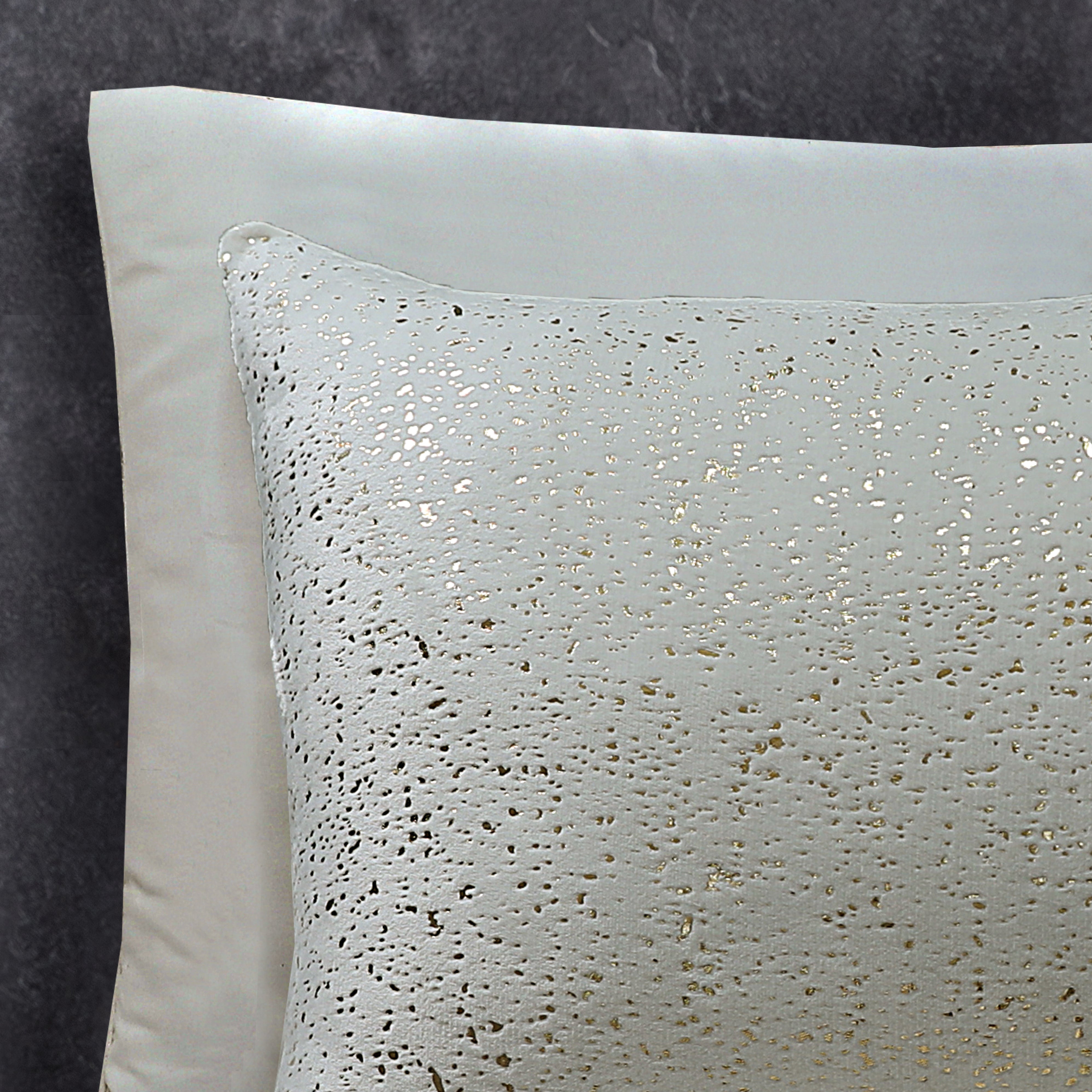 Glamour Flannel Duvet Cover Sparkle Foil Cream