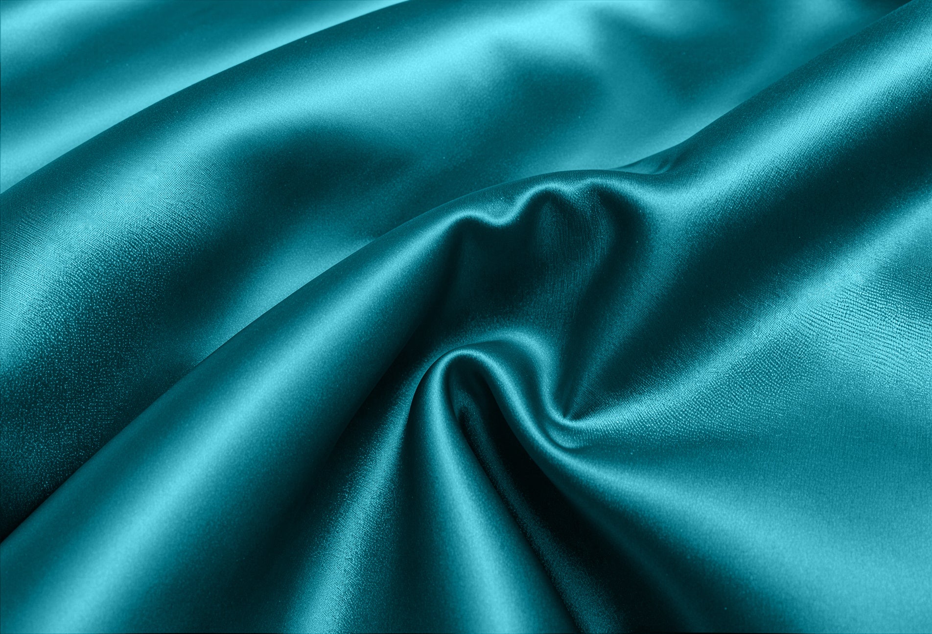 Glossy Petrol Blauw Dekbedovertrek