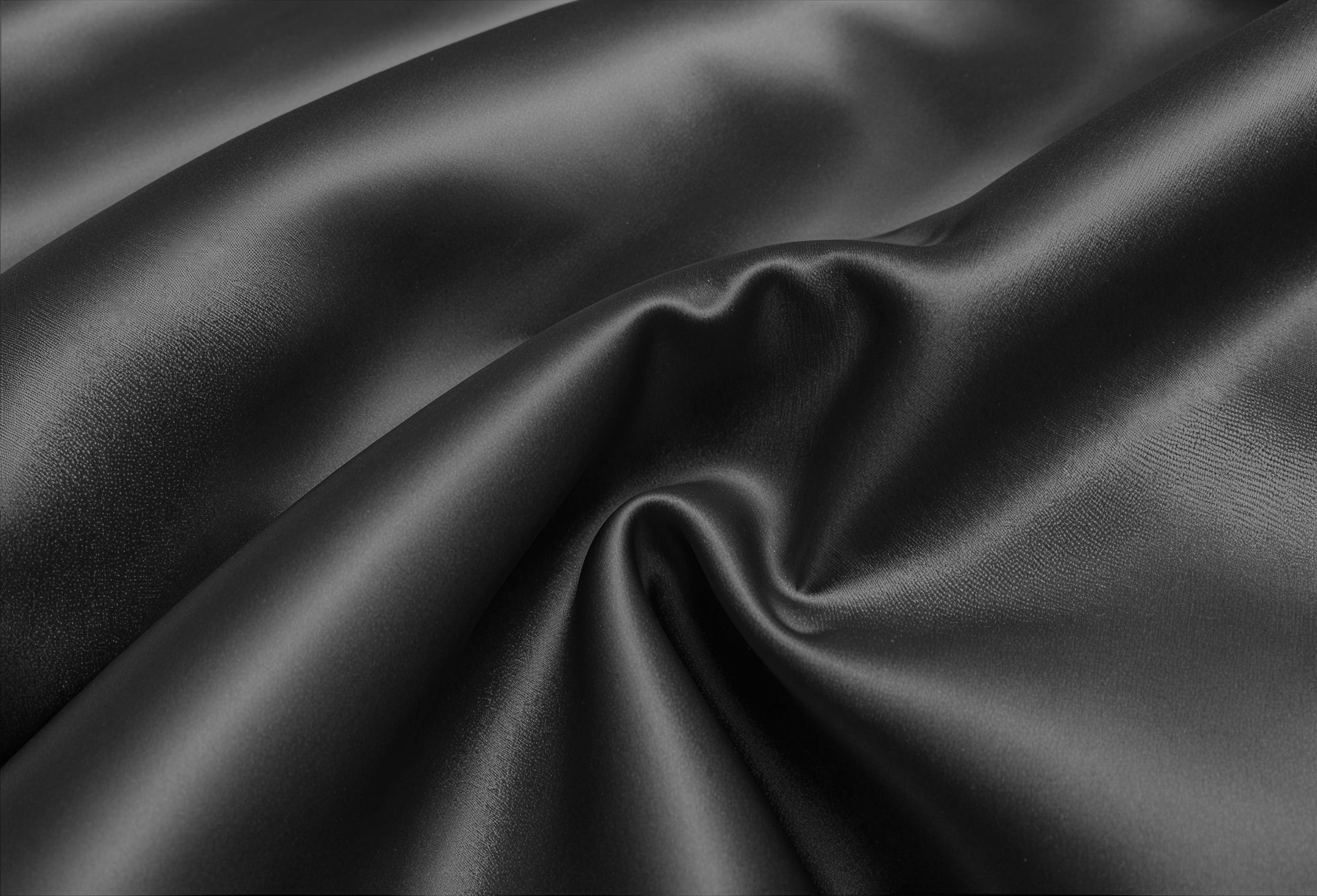 Glossy Zwart Dekbedovertrek