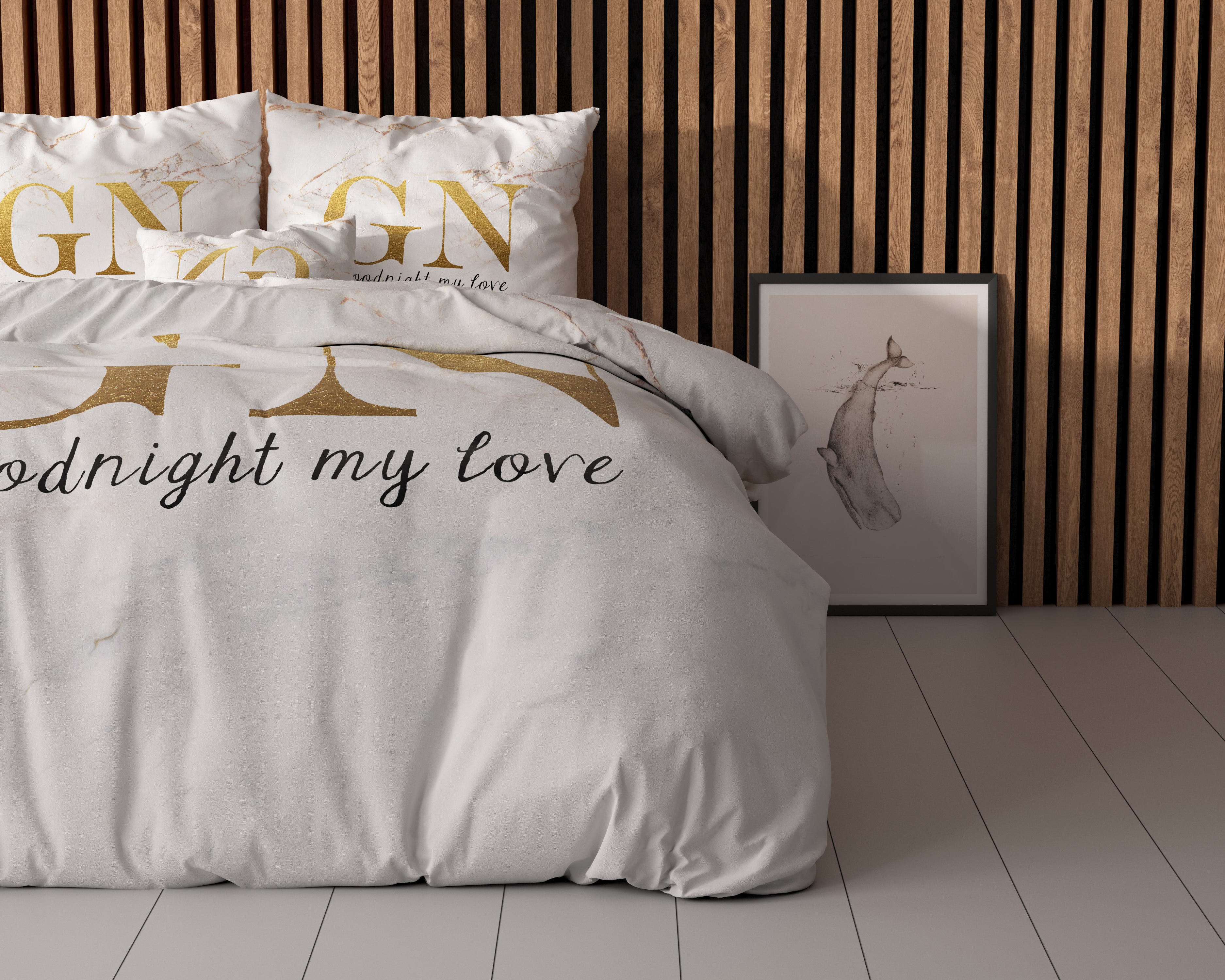 Goodnight Goud Dekbedovertrek
