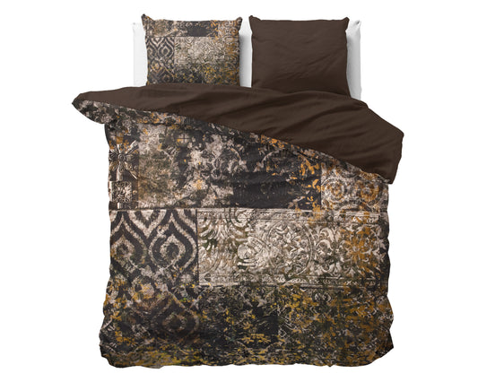 Granite Black Dekbedovertrek - Luxe Satijn - Hoge kwaliteit - Trendy prints