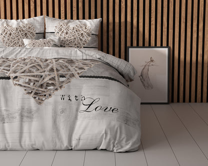Home Is Heart Dekbedovertrek Wit - Kleurvast - Haarscherpe prints - Heerlijk zacht