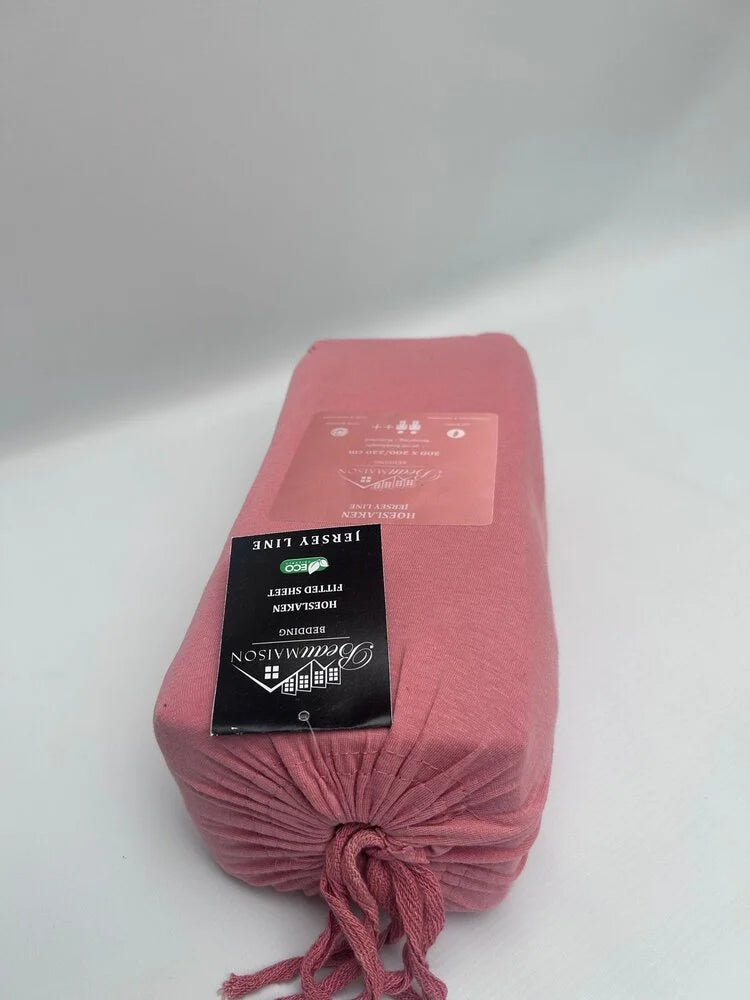 Jersey Fitted Sheet Rose Wood | 100% Cotton, Perfect Fit &amp; Breathable