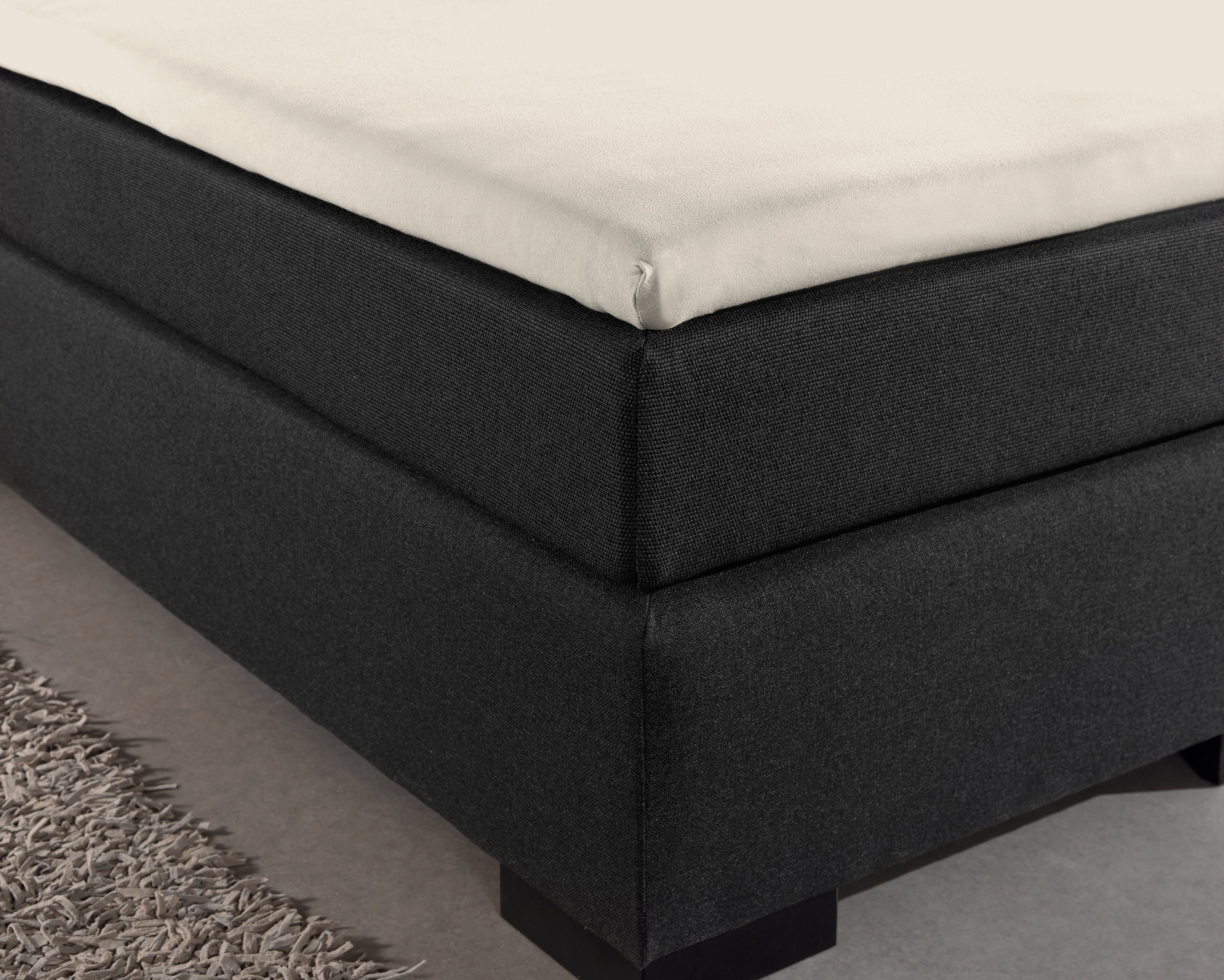 Jersey Topper Fitted Sheet Cream - Wonderfully Soft - Suitable for Box Springs and Mattresses - Stretch Cotton
