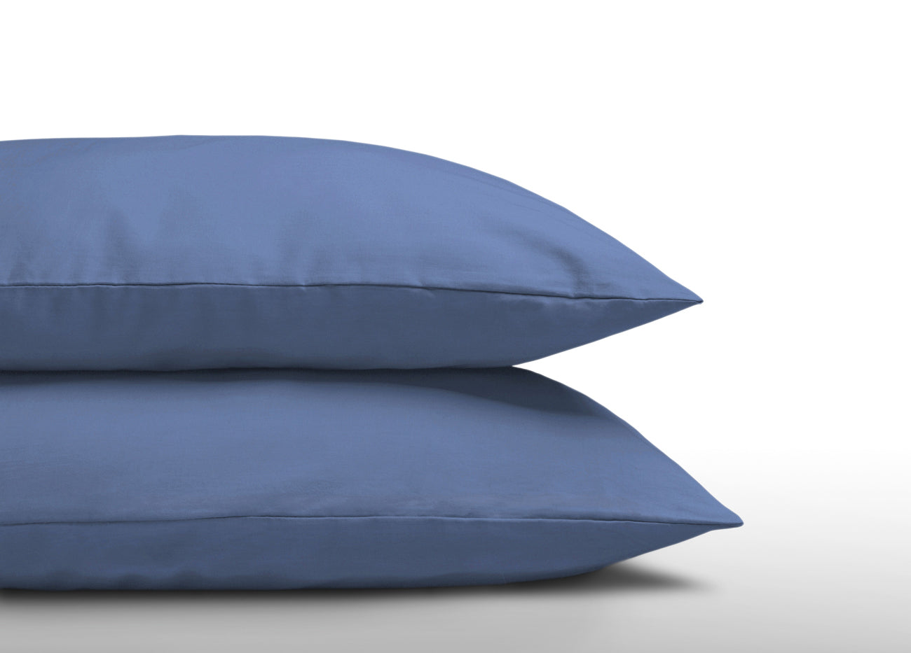 Katoenen 2 in 1 Kussenslopen Blauw - Ademend katoen - Basic - 2 stuks in 1 verpakking