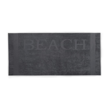 LUCCA strandlaken XXL Beach 100x200 cm antraciet