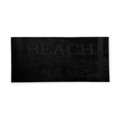 LUCCA strandlaken XXL Beach 100x200 cm zwart